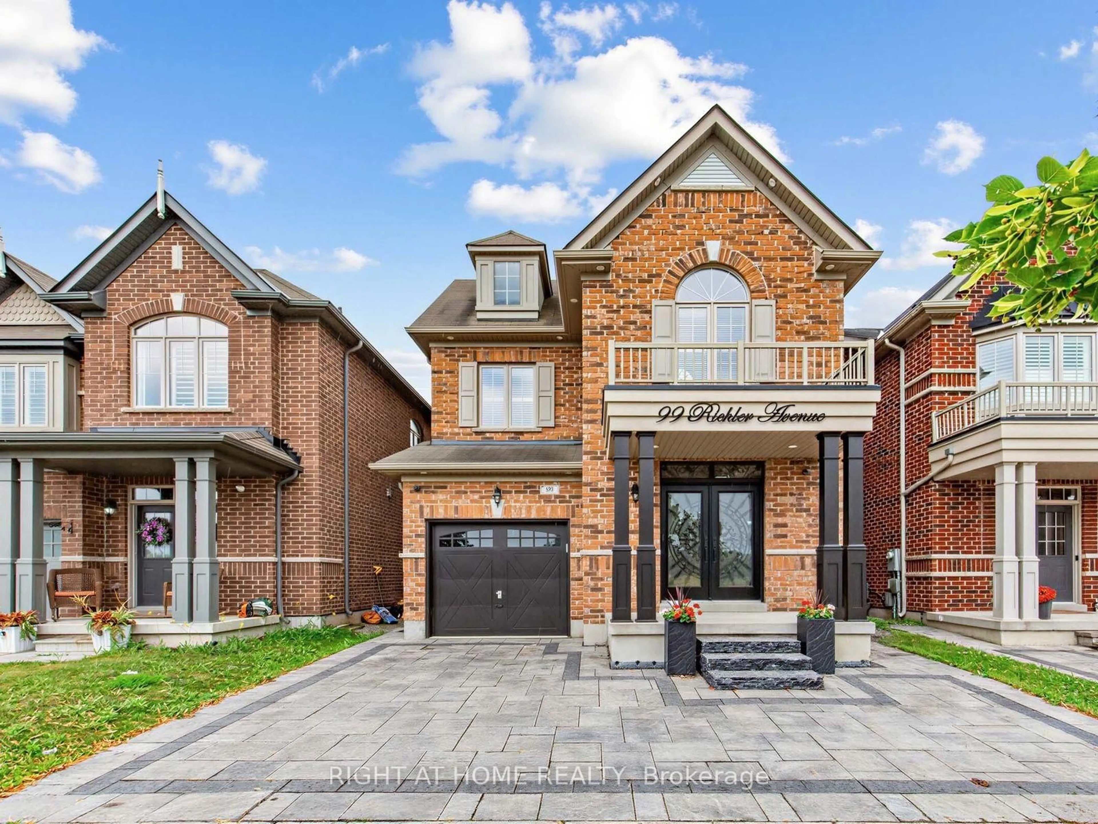 Home with brick exterior material, street for 99 Richler Ave, Vaughan Ontario L4H 3Y6