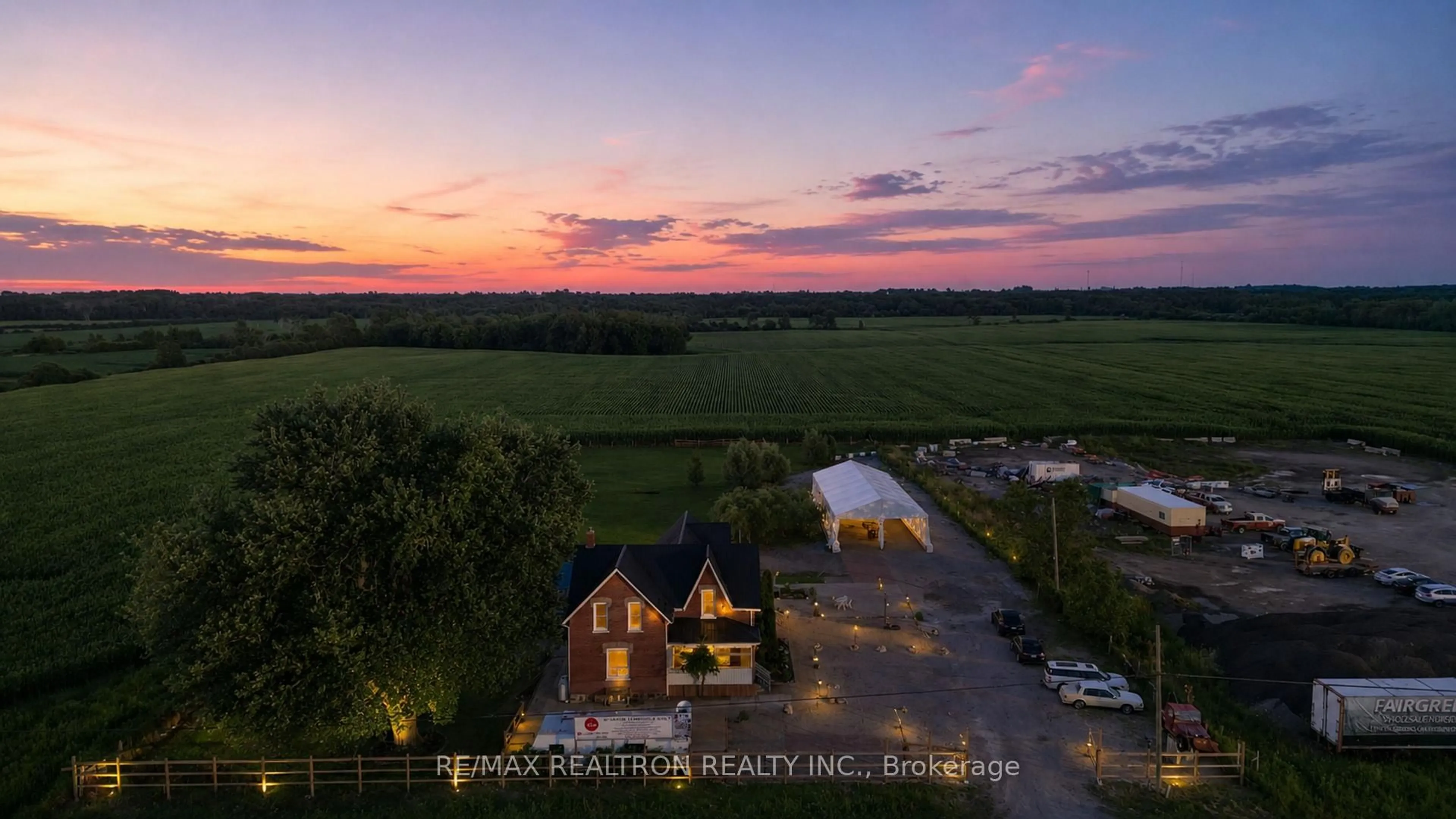 A pic from outside/outdoor area/front of a property/back of a property/a pic from drone, unknown for 27453 Highway 48, Georgina Ontario L0E 1R0