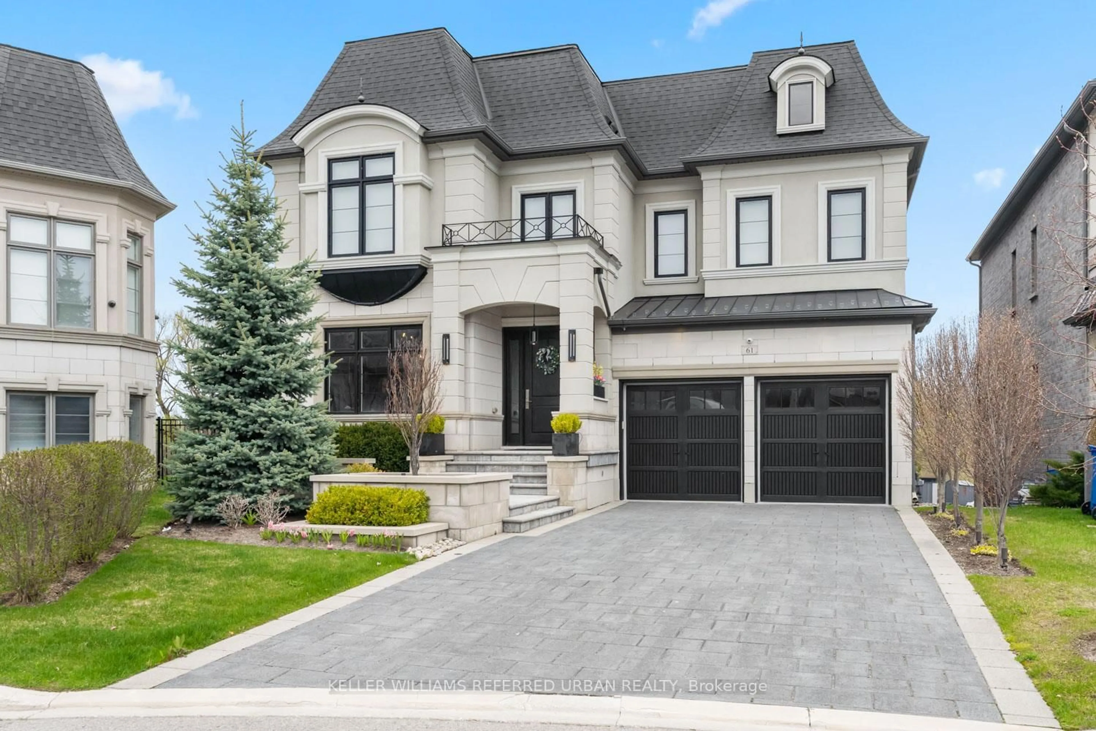 Home with brick exterior material, street for 61 Ria Crt, King Ontario L7B 0N5