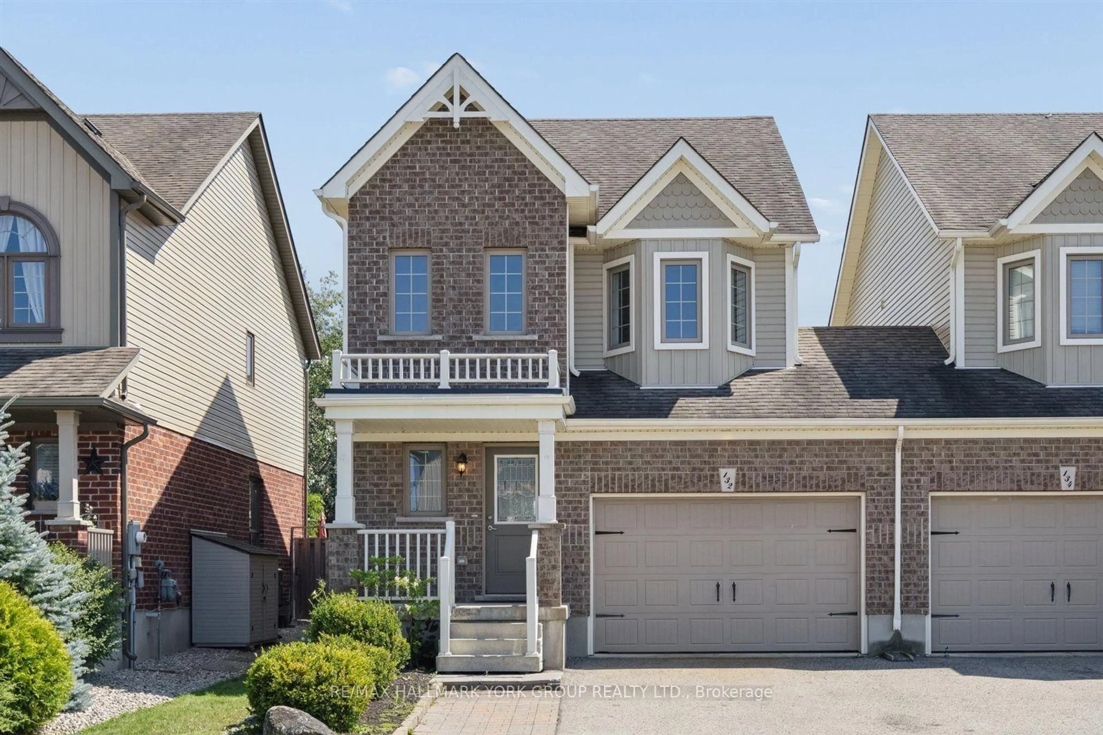 Home with brick exterior material, street for 132 Banting Cres, Essa Ontario L0M 1B6