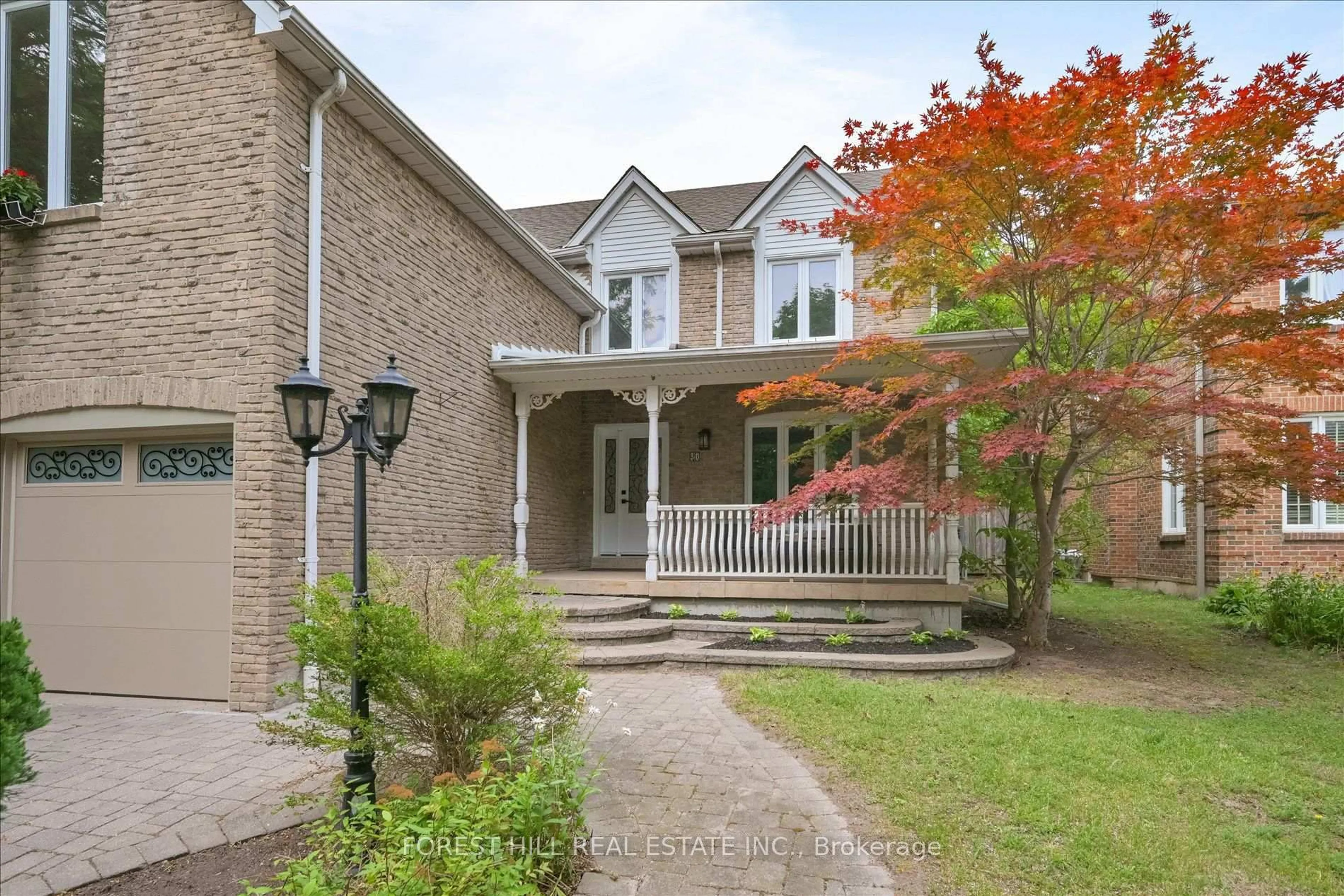 Home with brick exterior material, street for 30 Pennock Cres, Markham Ontario L3R 3M4