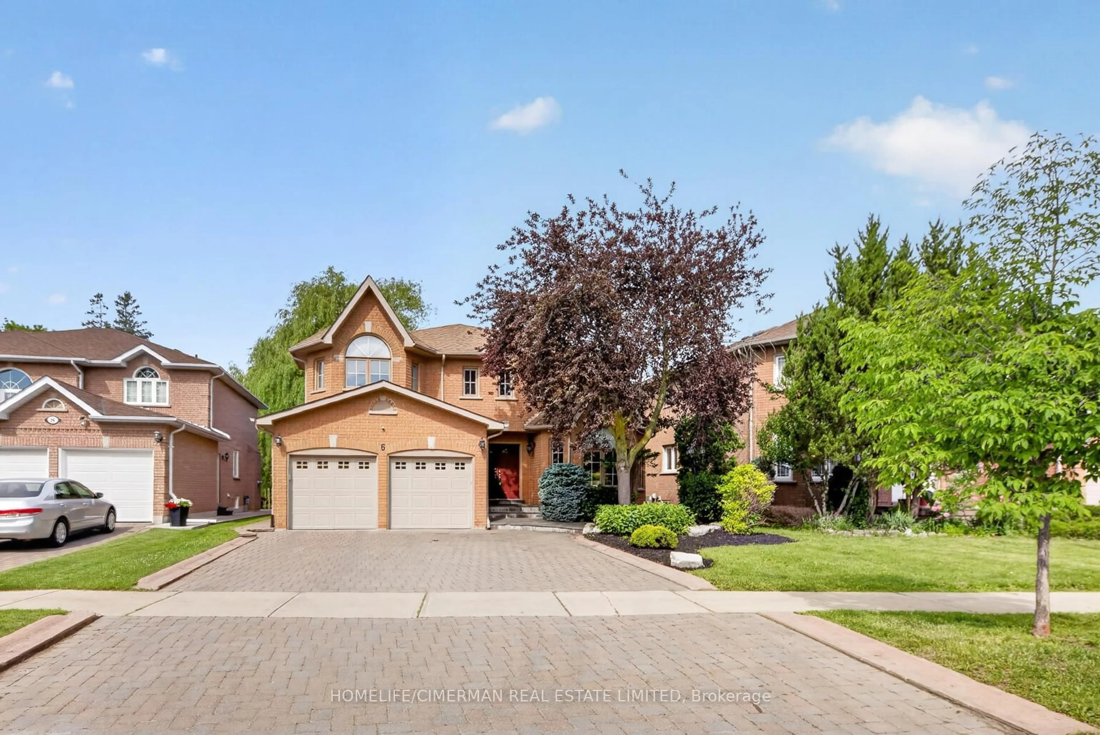 Home with brick exterior material, street for 6 Creekview Ave, Richmond Hill Ontario L4C 9X1