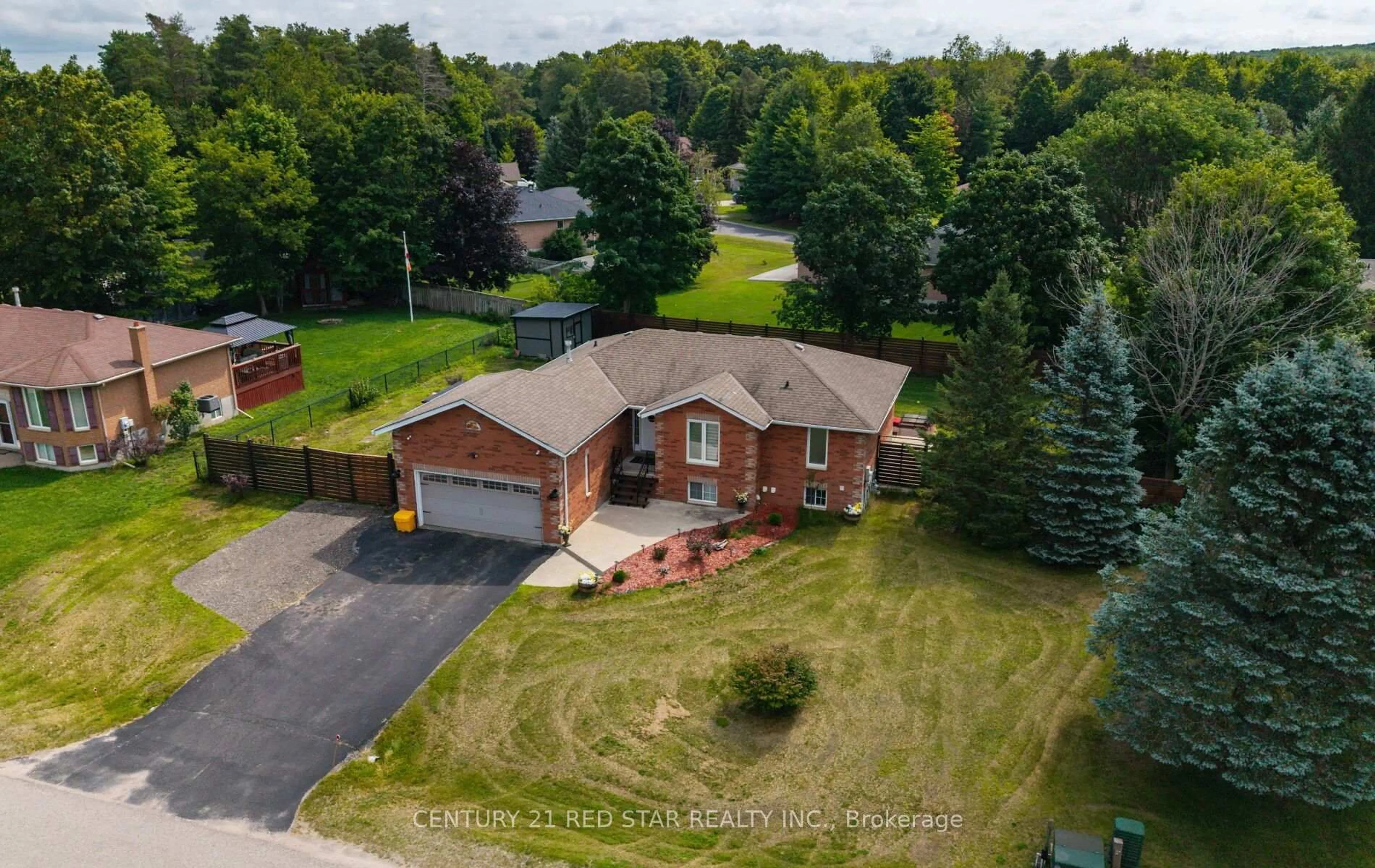 A pic from outside/outdoor area/front of a property/back of a property/a pic from drone, street for 54 Moore Ave, Adjala-Tosorontio Ontario L0M 1J0