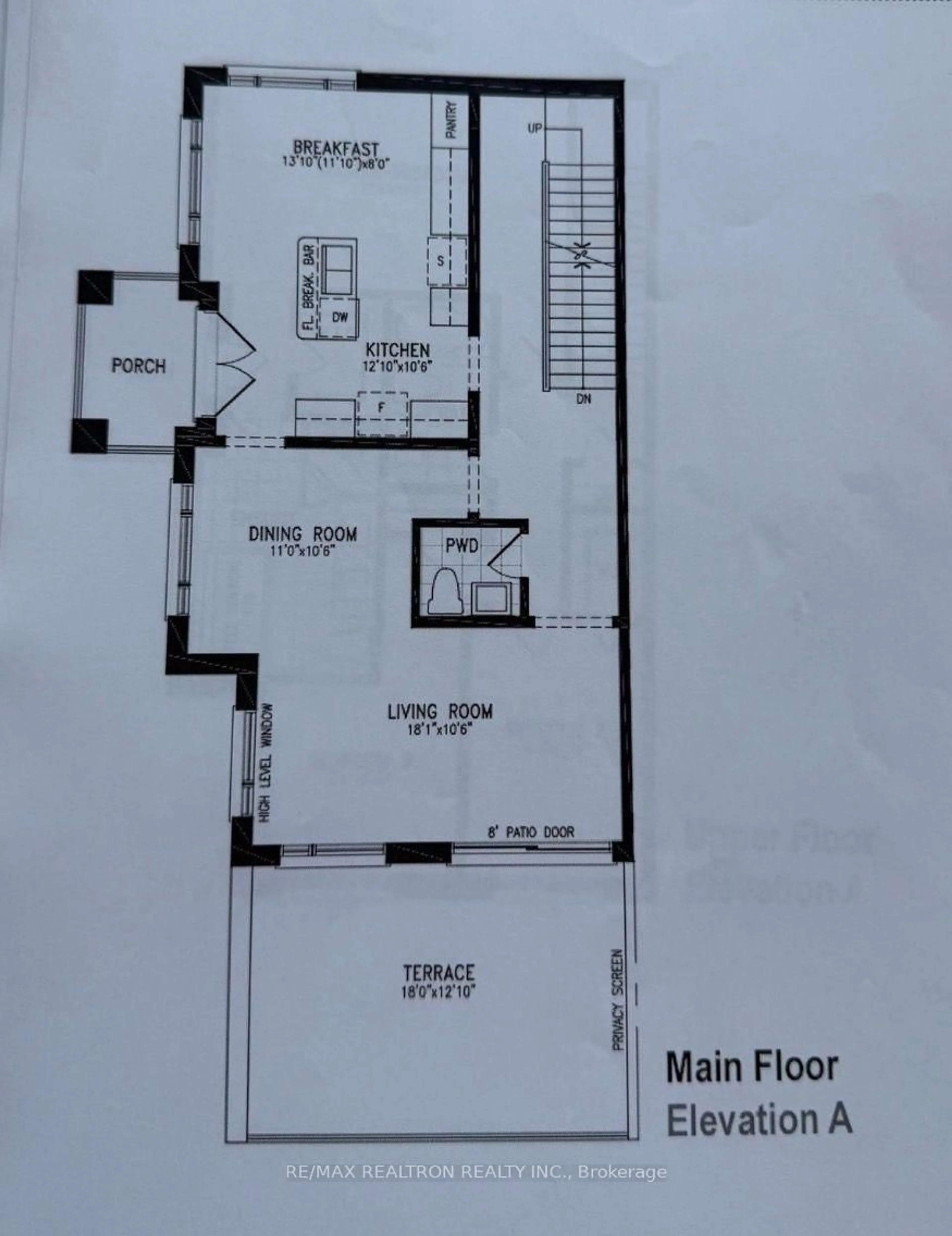 Floor plan for 5 Sparks St, Aurora Ontario L4G 0Z9
