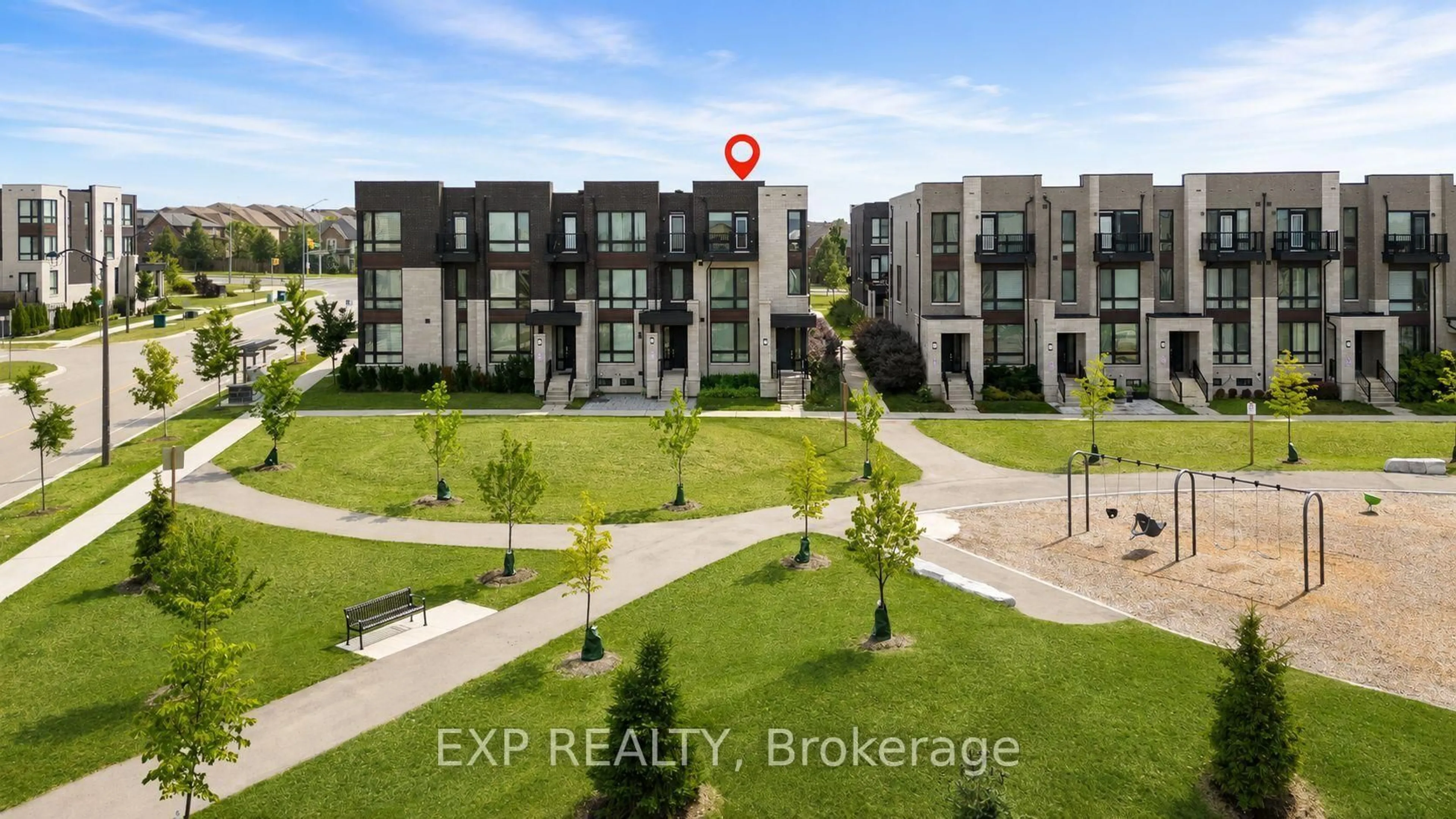 A pic from outside/outdoor area/front of a property/back of a property/a pic from drone, unknown for 8 Hammersmith Lane, Markham Ontario L6C 0Z5