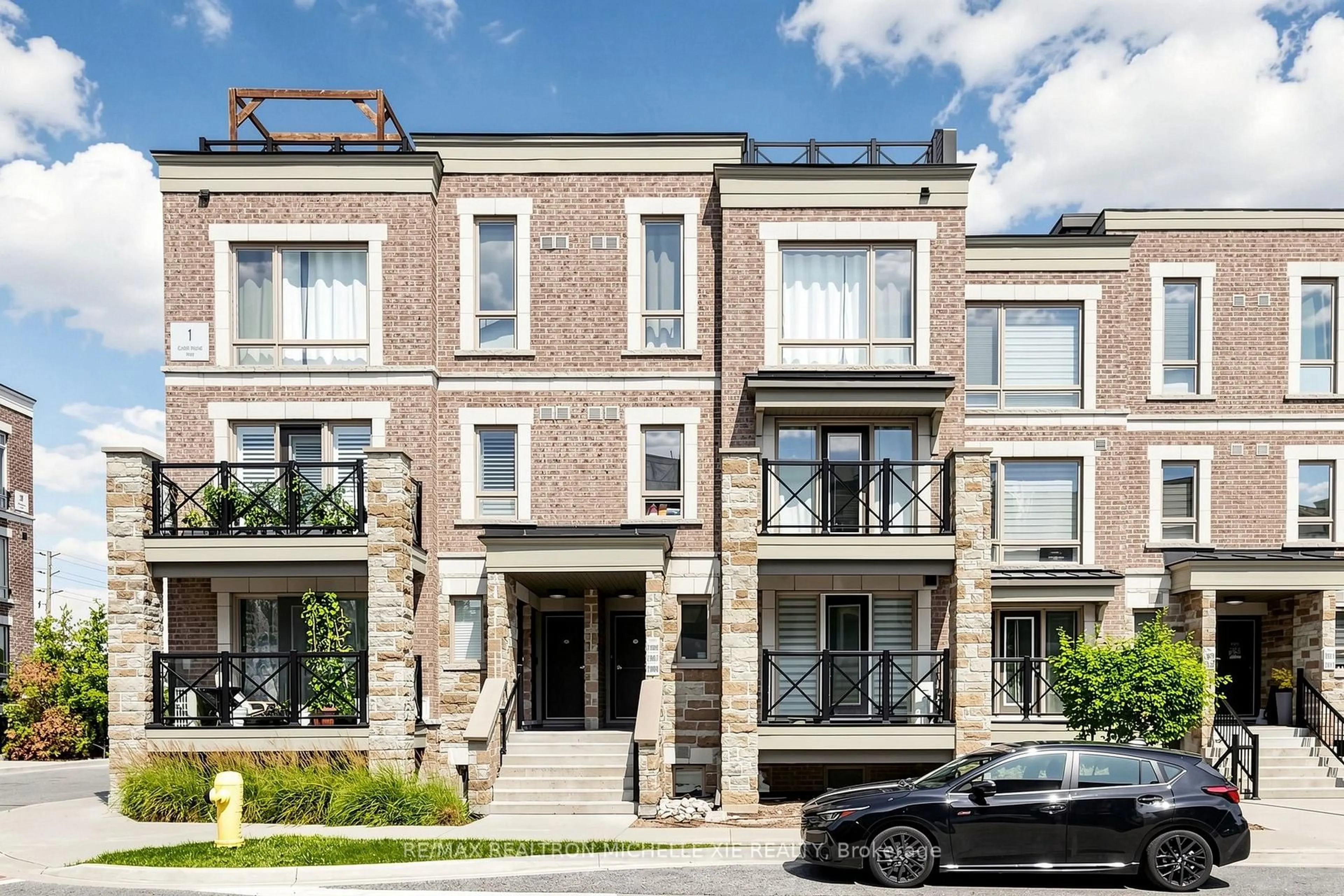Home with brick exterior material, street for 1 Gable Hurst Way #2608, Markham Ontario L6B 1N5