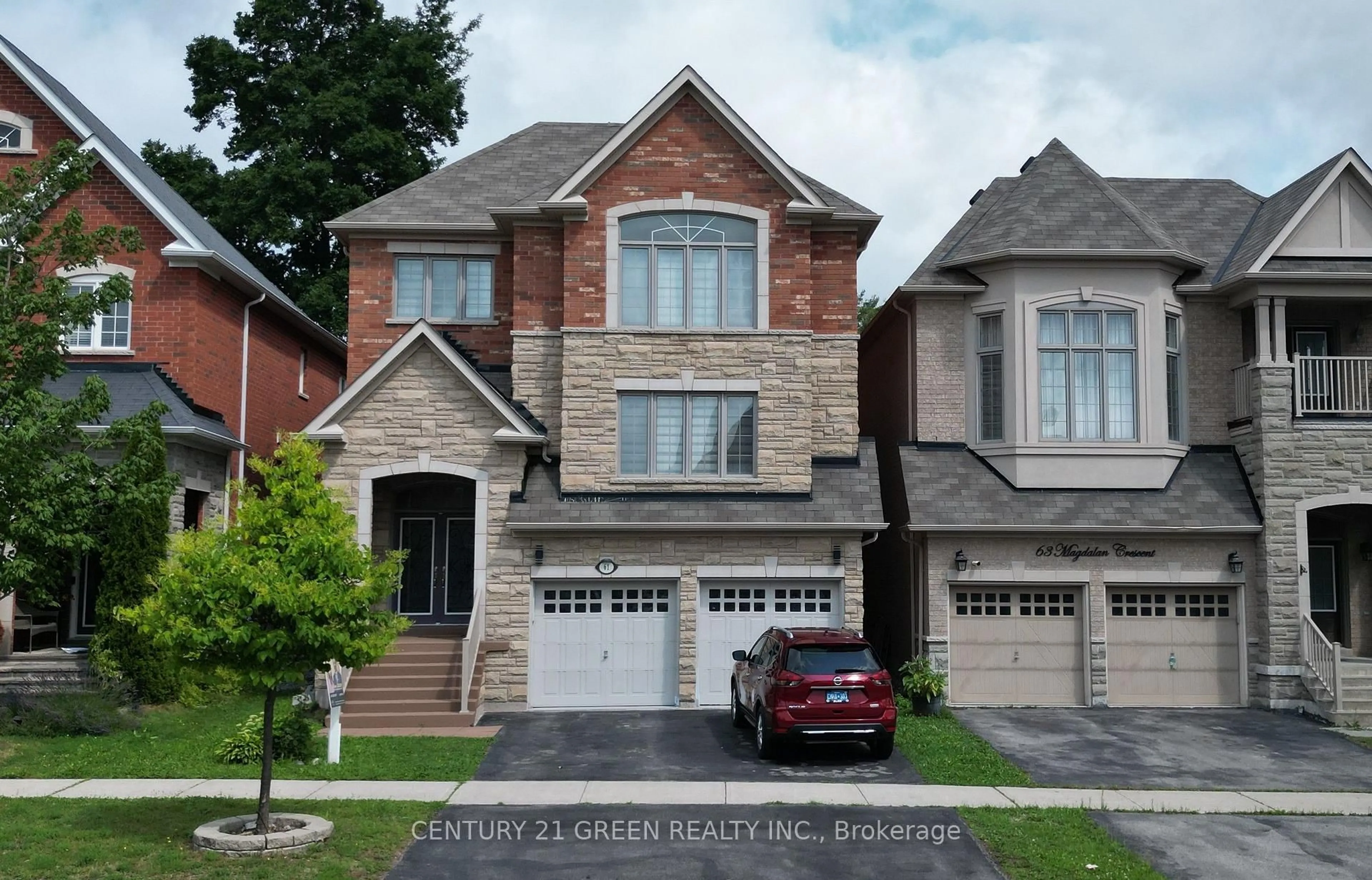 Home with brick exterior material, street for 61 Magdalan Cres, Richmond Hill Ontario L4E 0W4