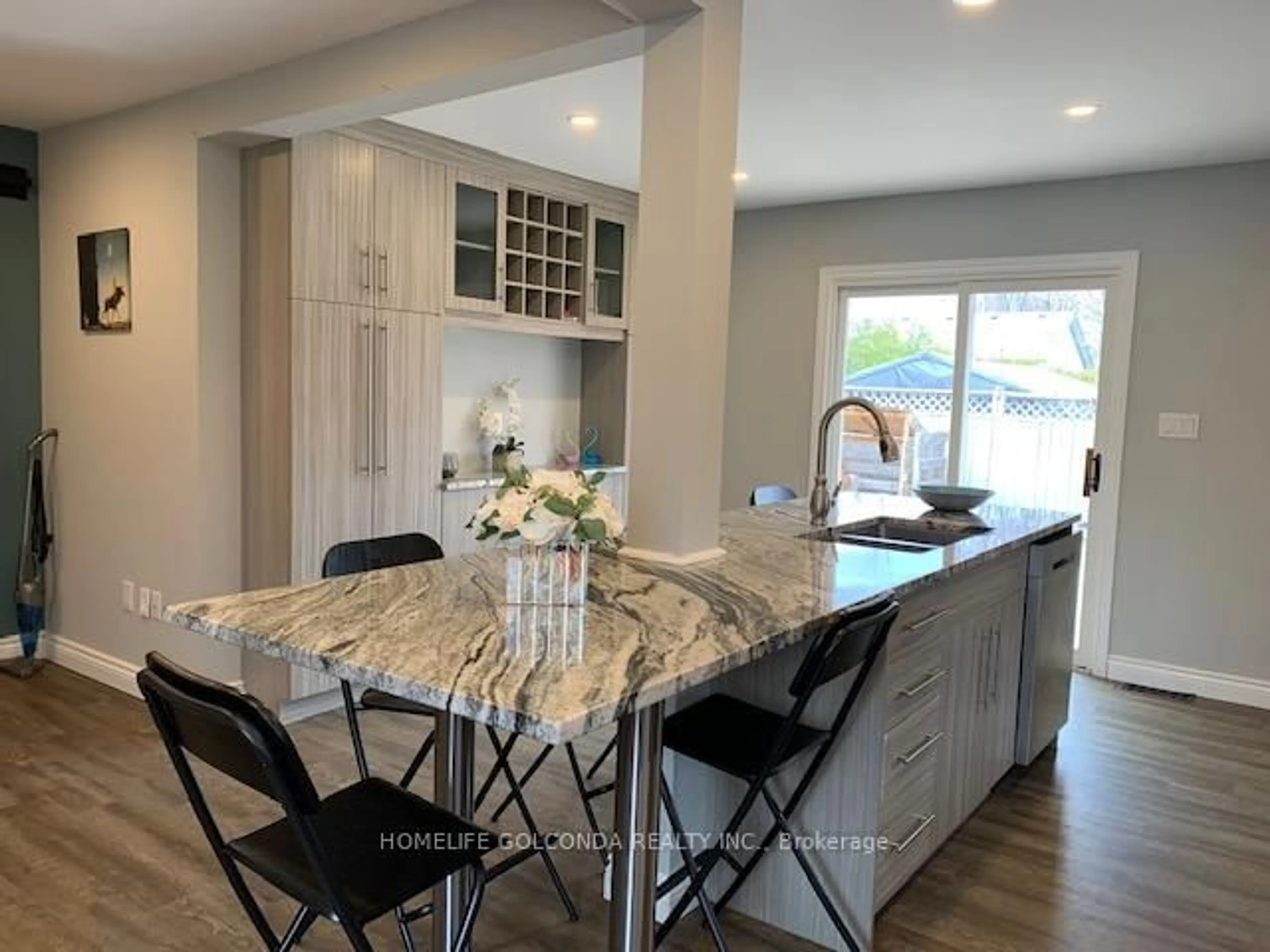 Contemporary kitchen, ceramic/tile floor for 240 Pine Beach Dr, Georgina Ontario L4P 2B5