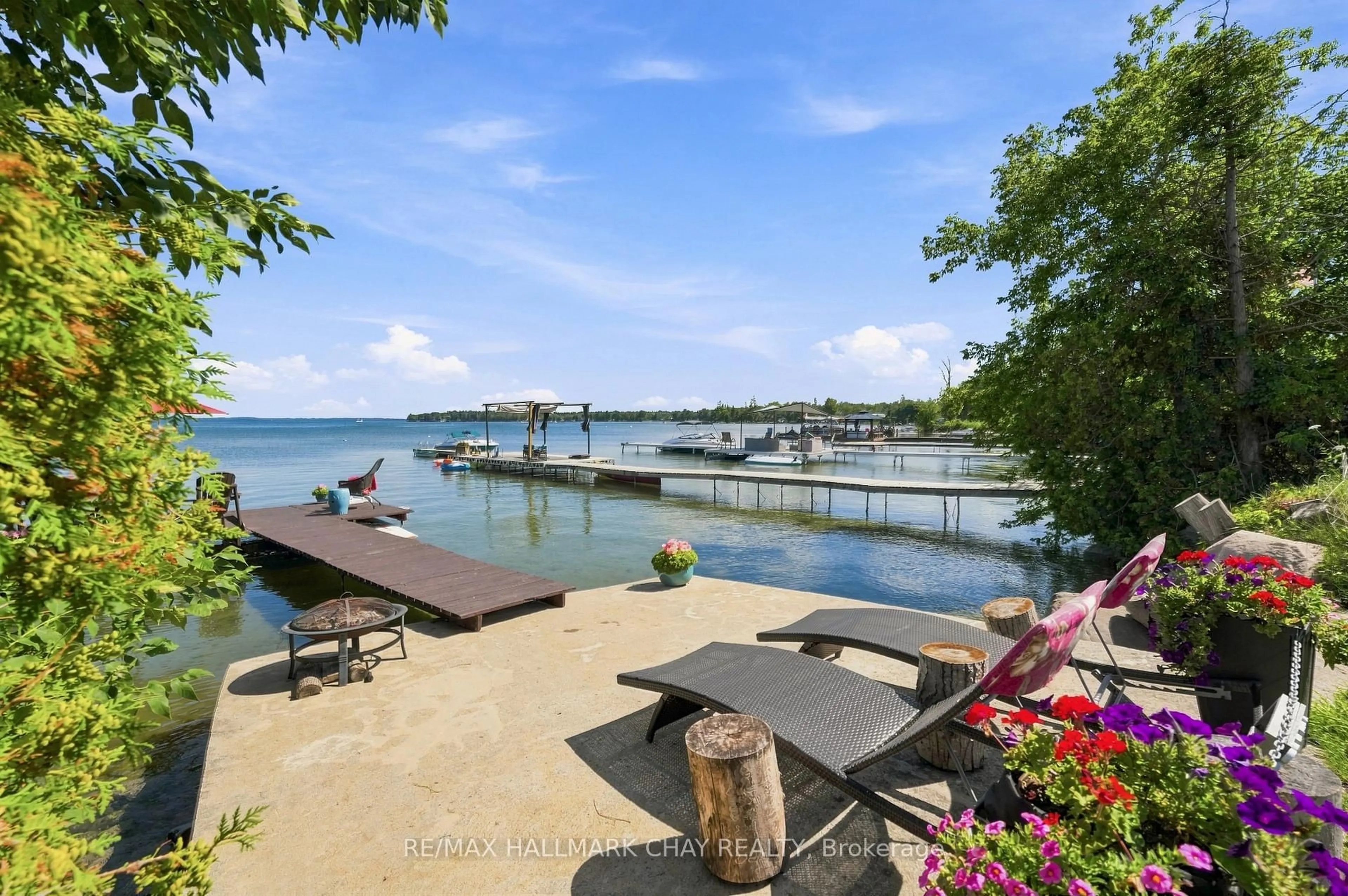 Patio, water/lake/river/ocean view for 1064 Wisker Ave, Innisfil Ontario L0L 1W0