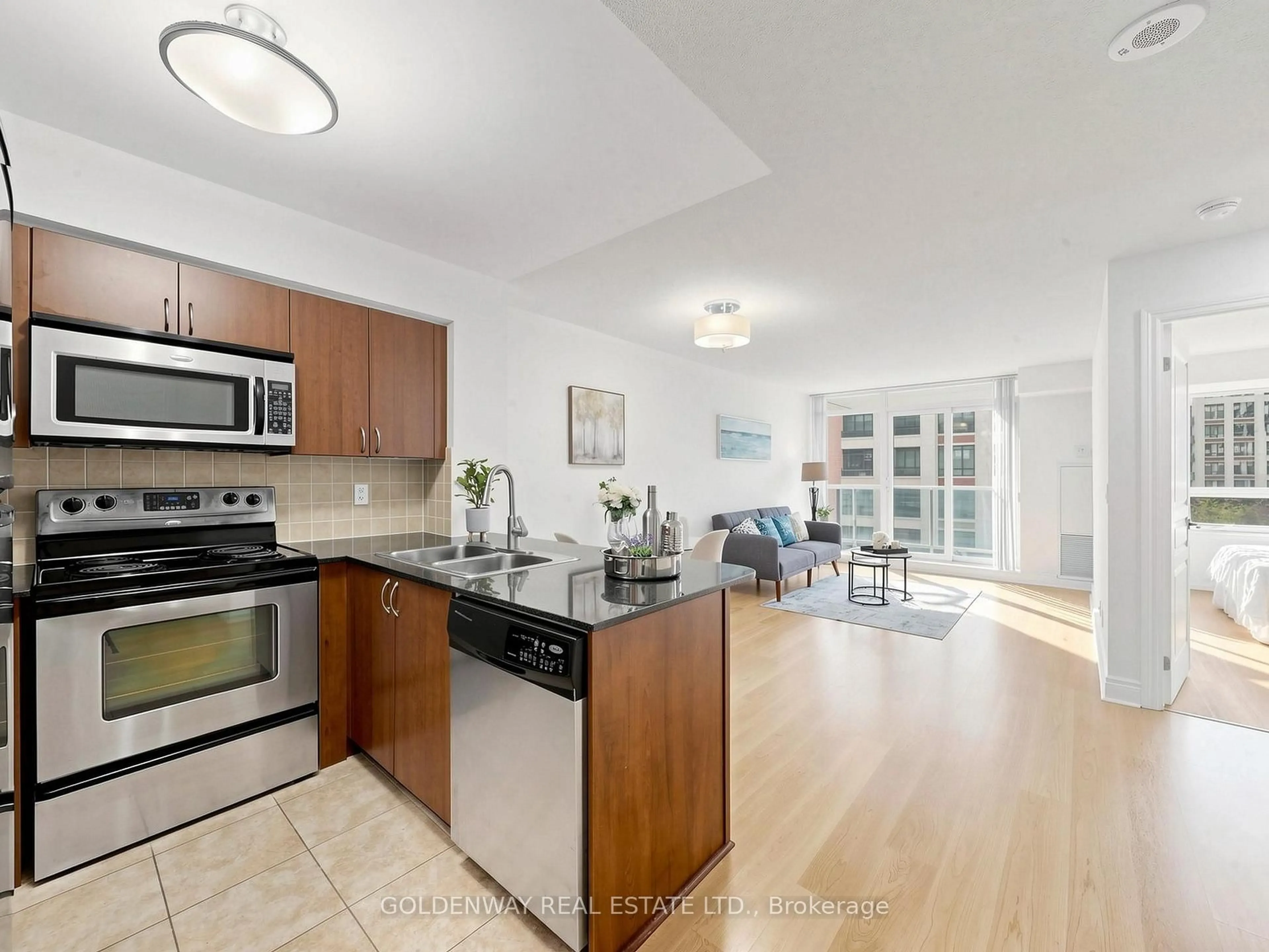 Open concept kitchen, unknown for 30 Clegg Rd #610, Markham Ontario L6G 0B4