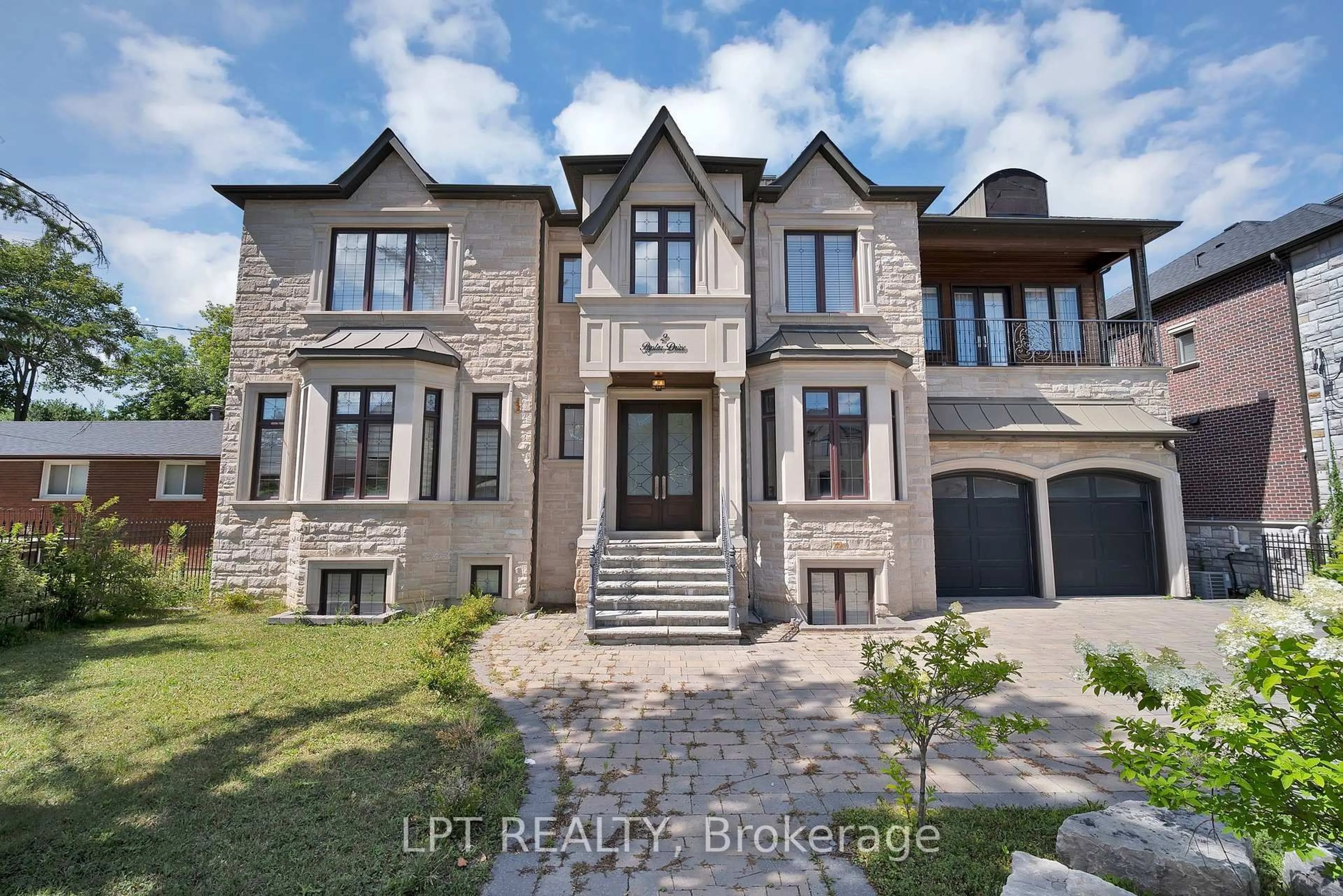 Home with brick exterior material, street for 2 Poplar Dr, Richmond Hill Ontario L4E 2W5