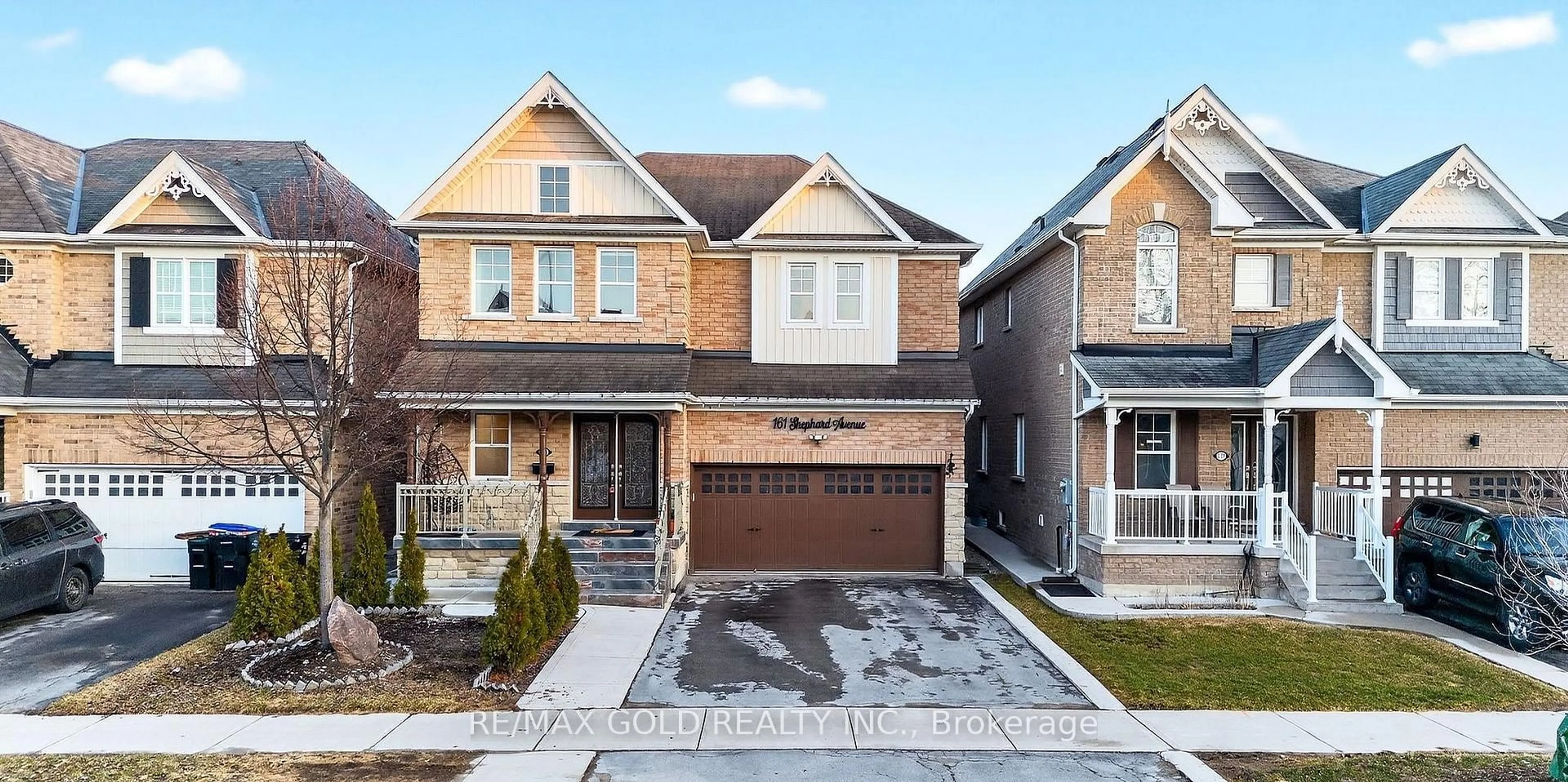 Home with brick exterior material, street for 161 Shephard Ave, New Tecumseth Ontario L9R 0J9