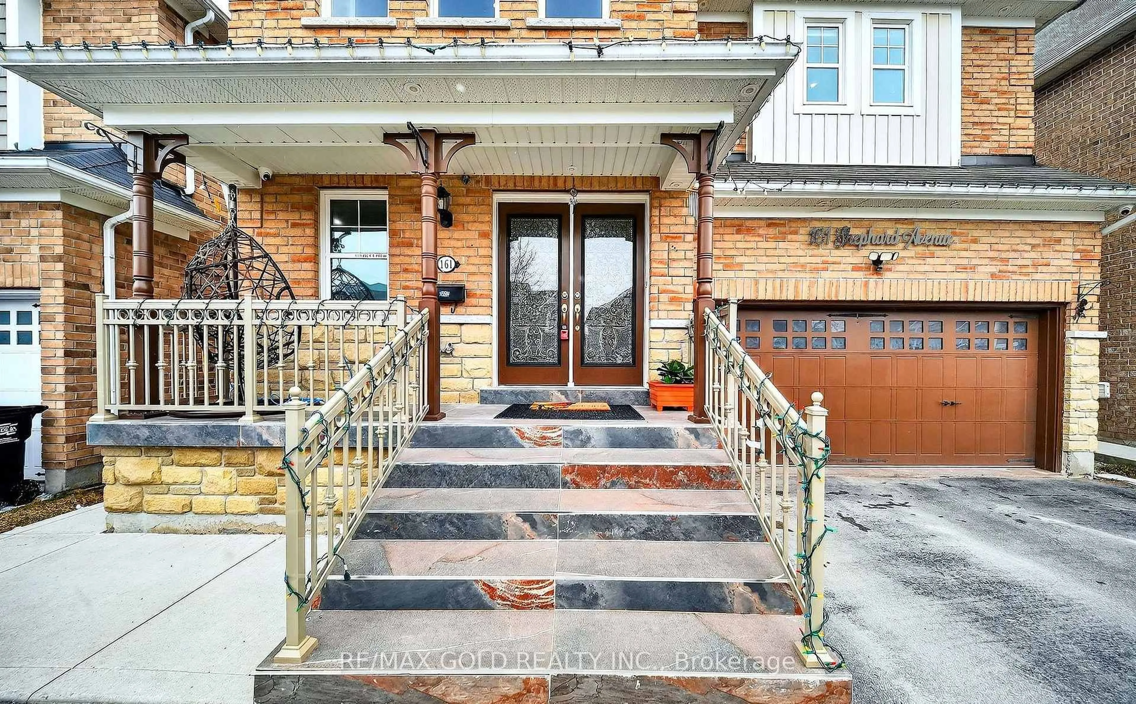 Home with brick exterior material, street for 161 Shephard Ave, New Tecumseth Ontario L9R 0J9
