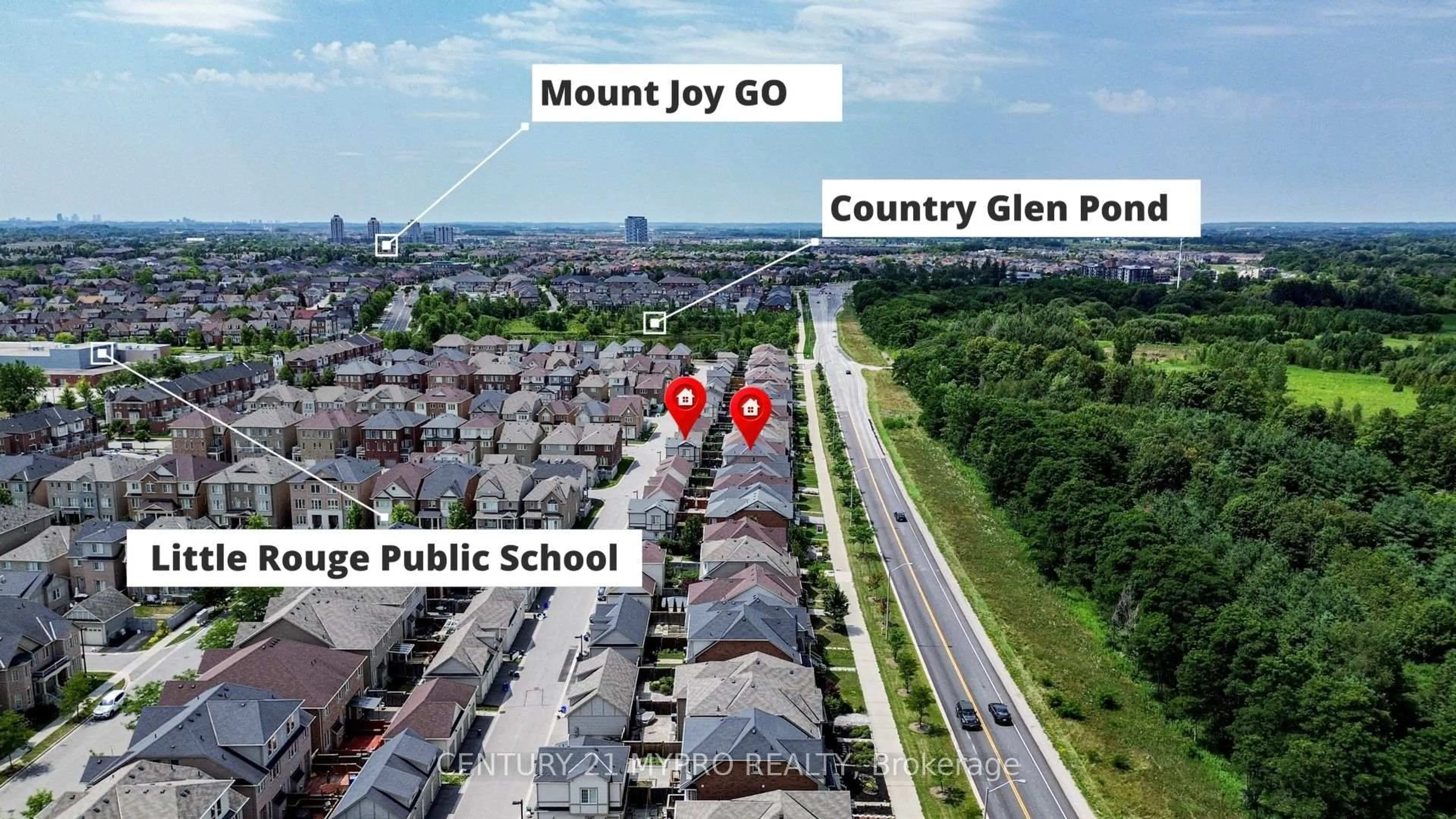 A pic from outside/outdoor area/front of a property/back of a property/a pic from drone, city buildings view from balcony for 2768 Donald Cousens Pkwy, Markham Ontario L6B 0X8