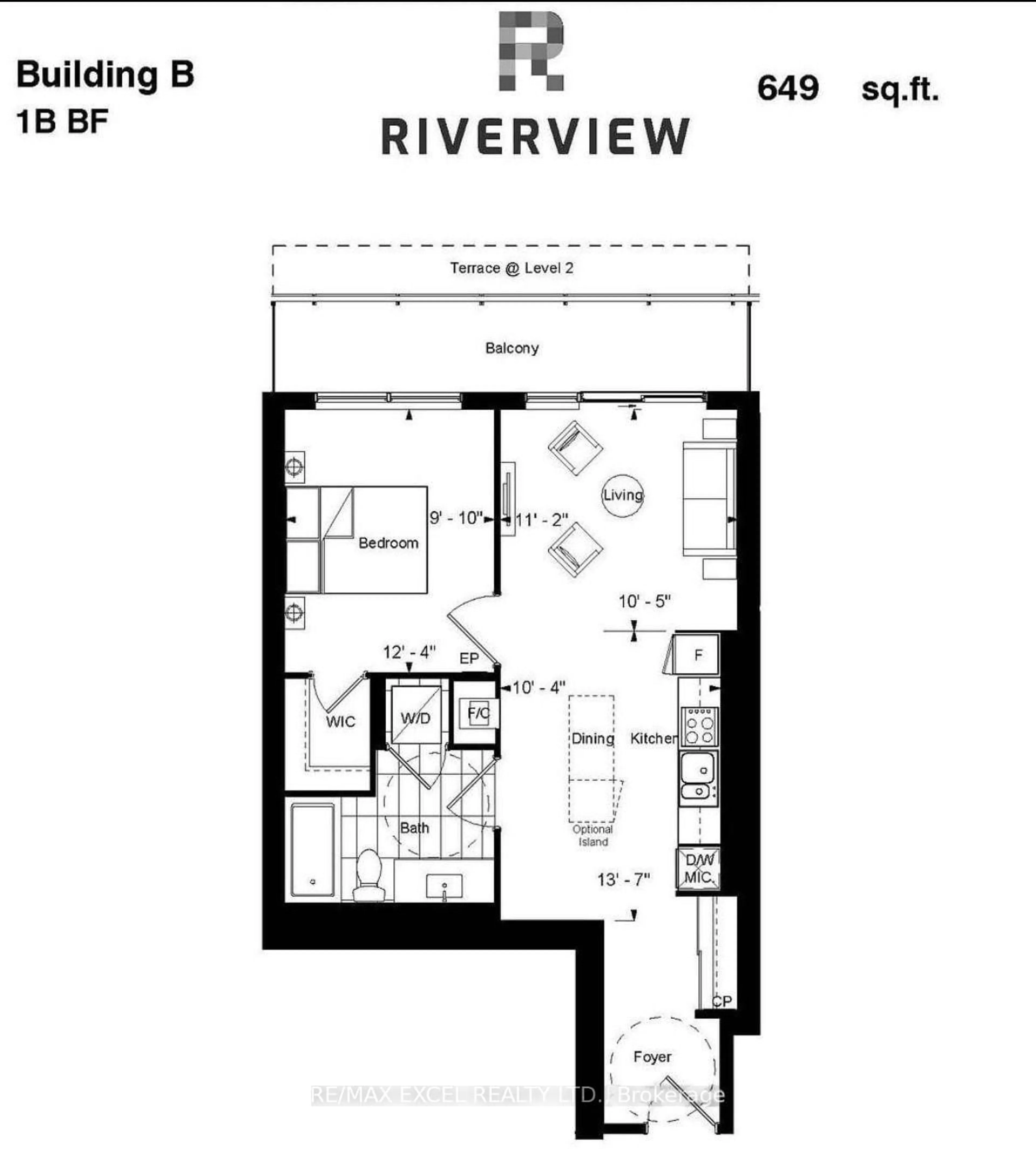 Floor plan for 18 Water Walk Dr #1801, Markham Ontario L3R 6L5