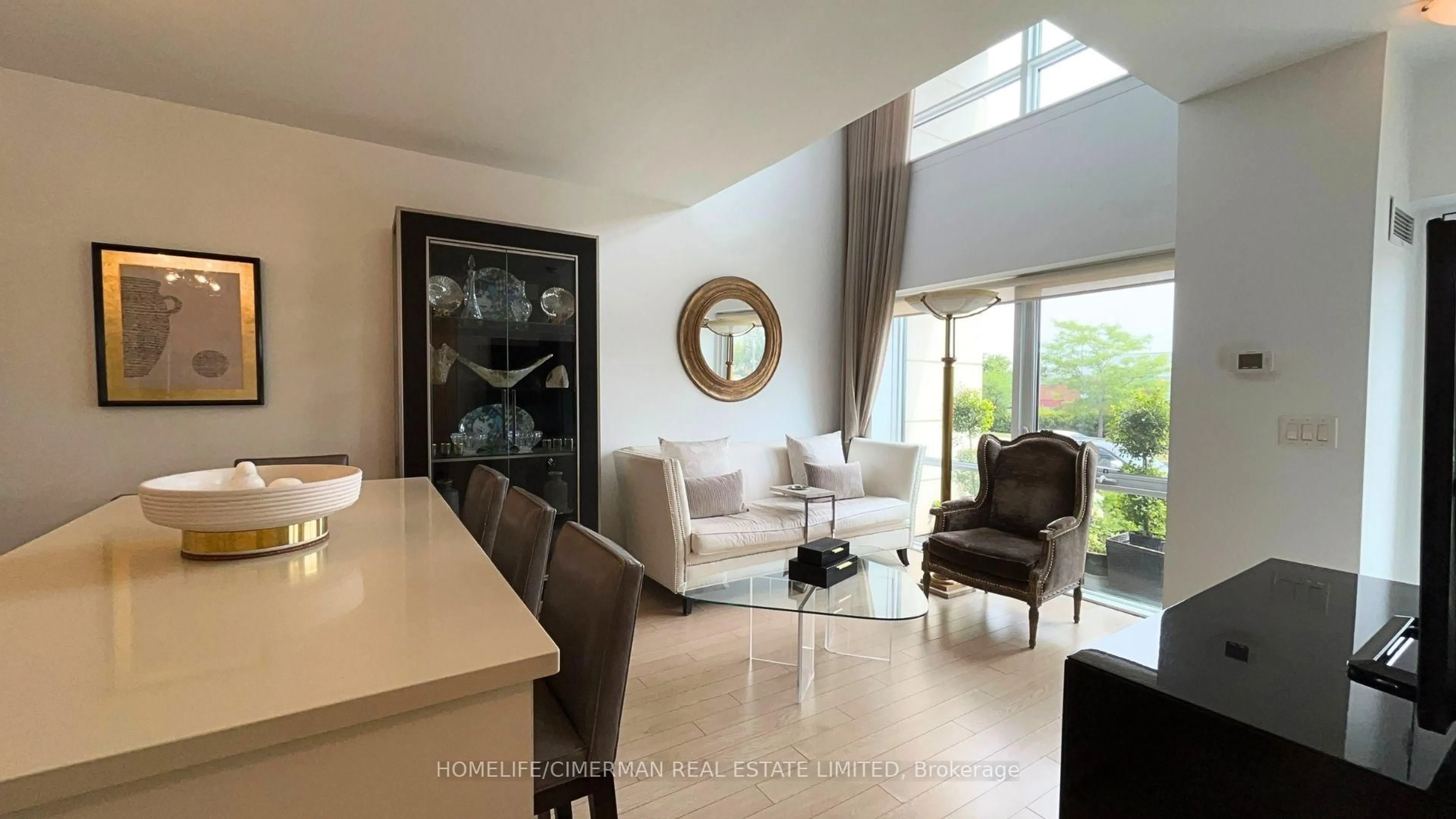Living room with furniture, ceramic/tile floor for 12 Woodstream Blvd #118, Vaughan Ontario L4L 8C3