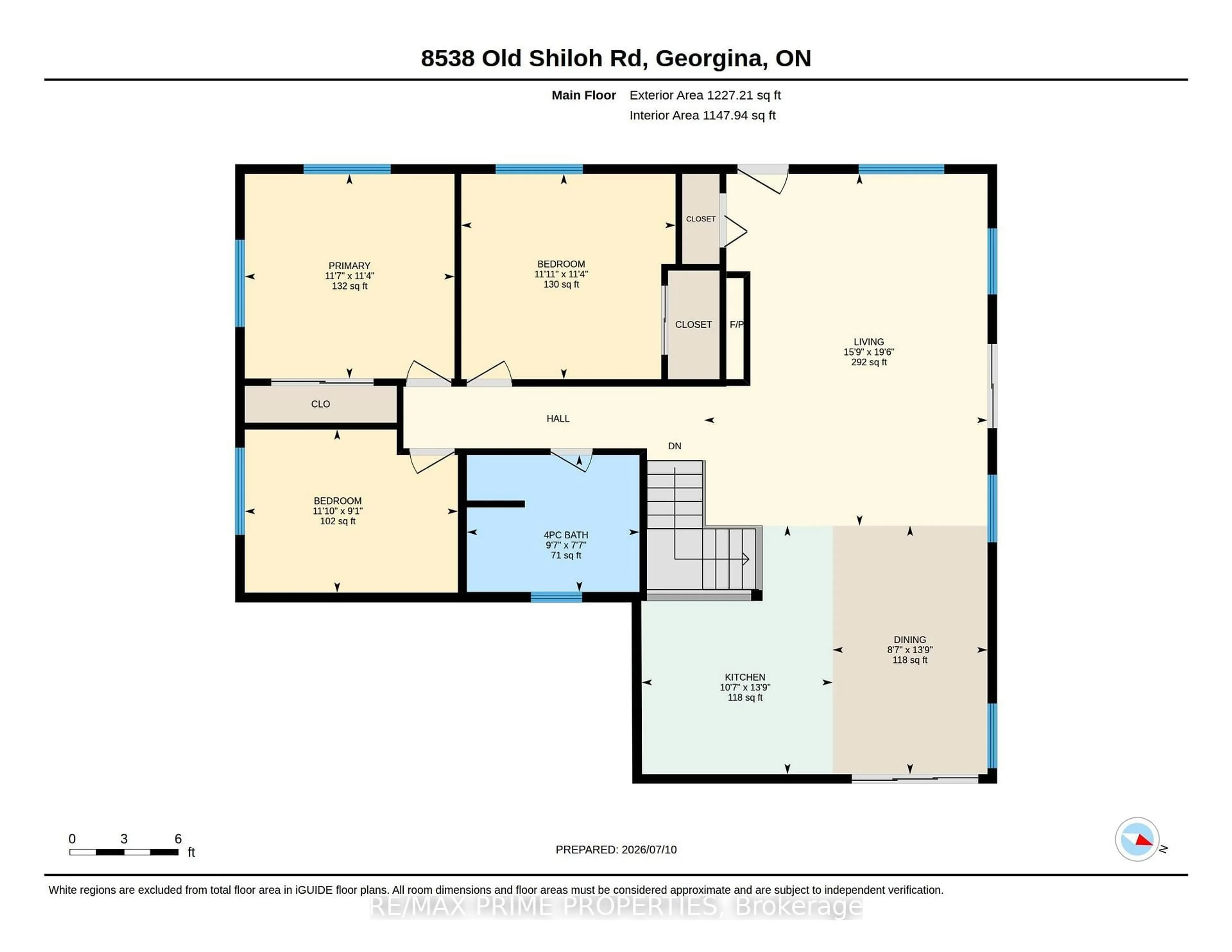 Floor plan for 8538 Old Shiloh Rd, Georgina Ontario L0E 1N0