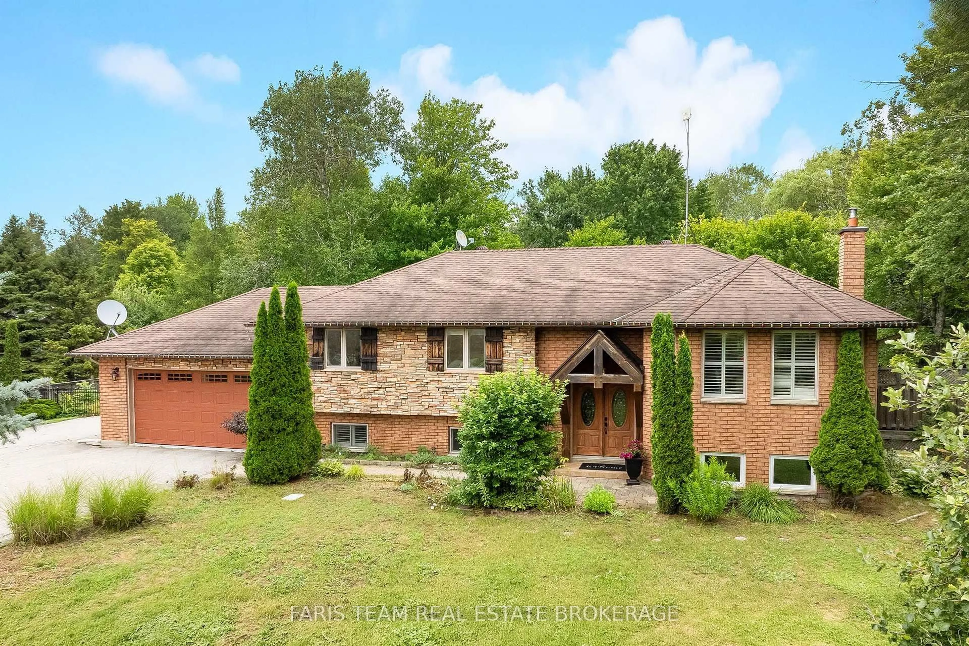 A pic from outside/outdoor area/front of a property/back of a property/a pic from drone, street for 7697 County Road 56, Essa Ontario L0M 1T0