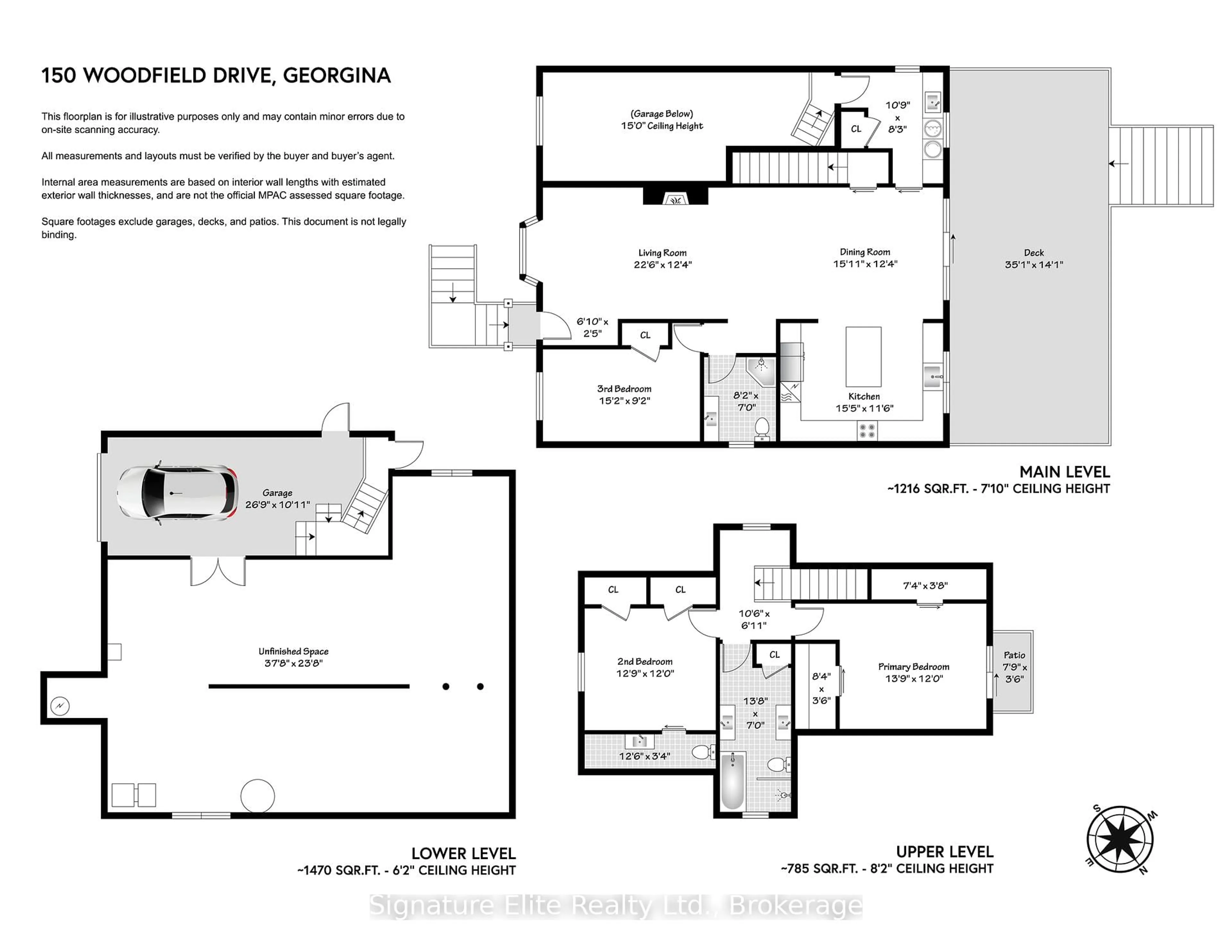 Floor plan for 150 Woodfield Dr, Georgina Ontario L0E 1N0