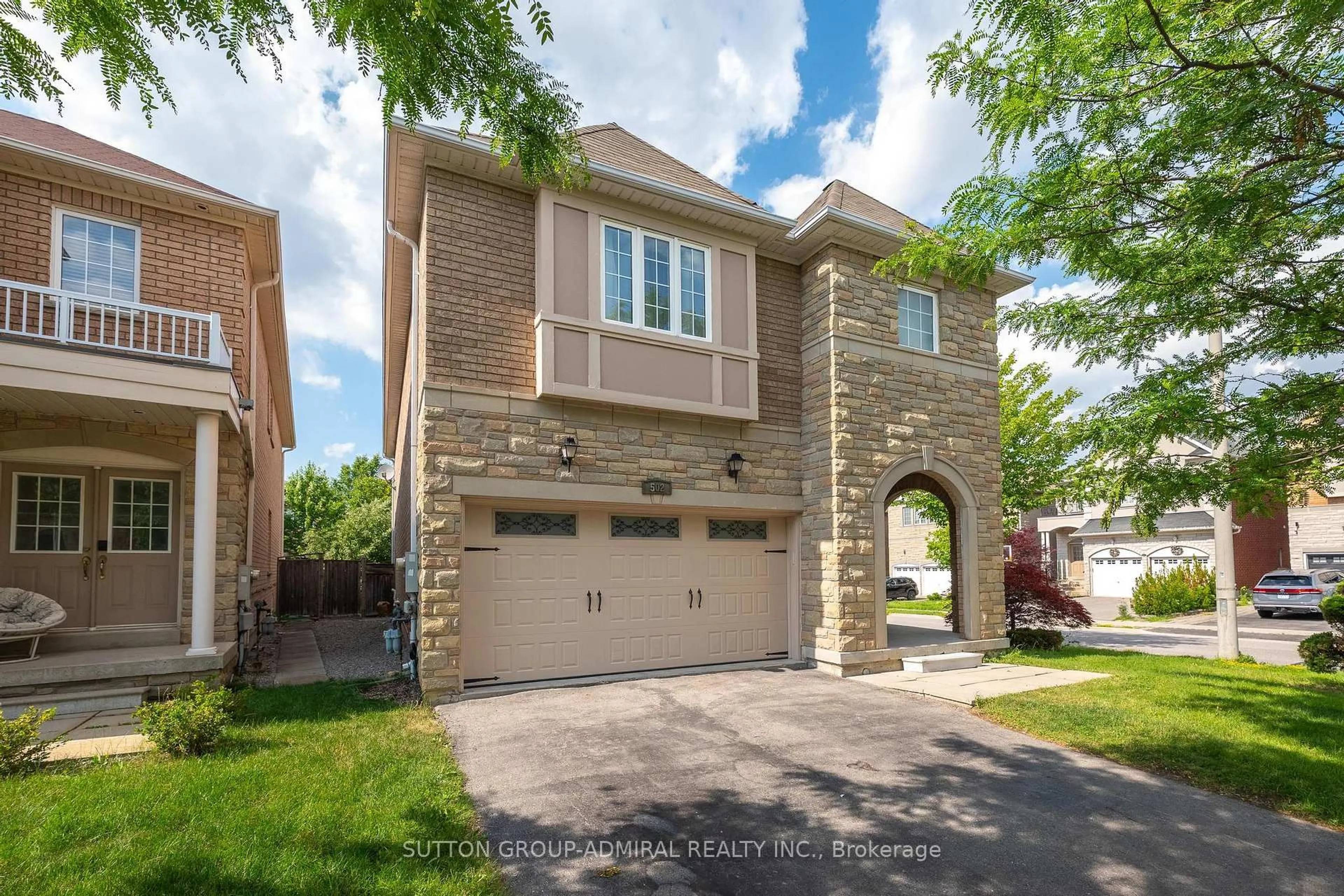 Home with brick exterior material, street for 502 Apple Blossom Dr, Vaughan Ontario L4J 9A3