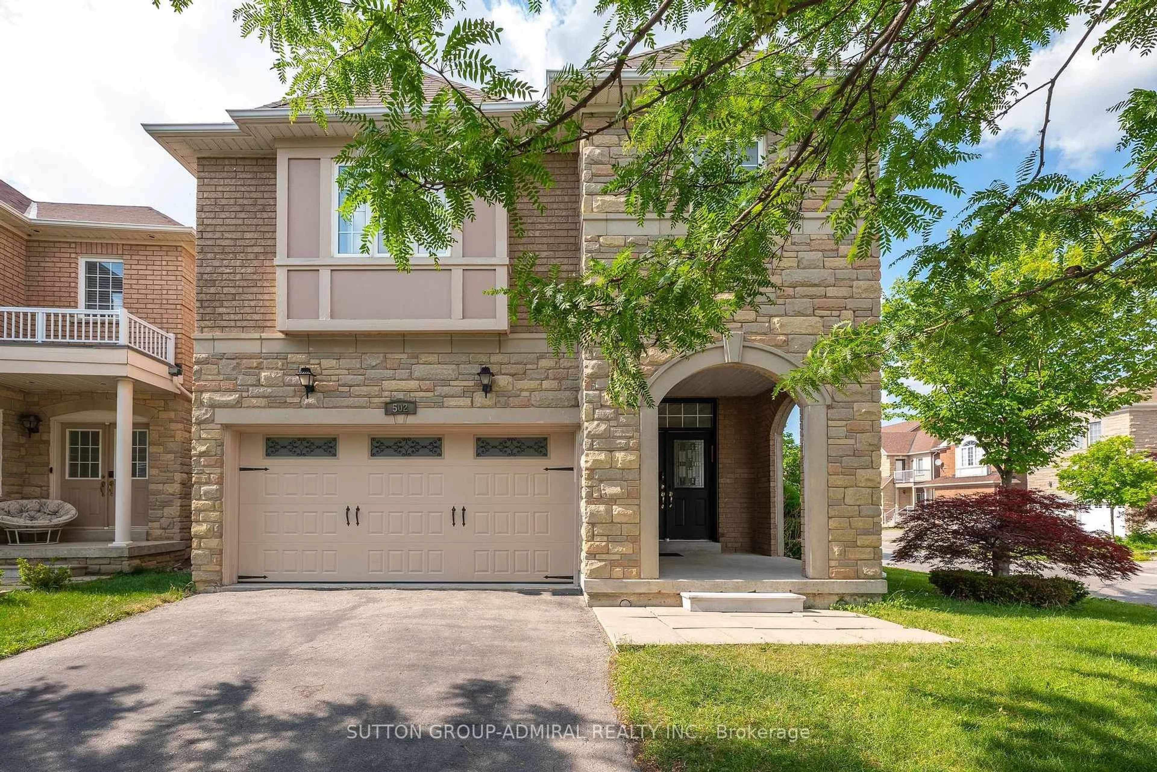 Home with brick exterior material, street for 502 Apple Blossom Dr, Vaughan Ontario L4J 9A3