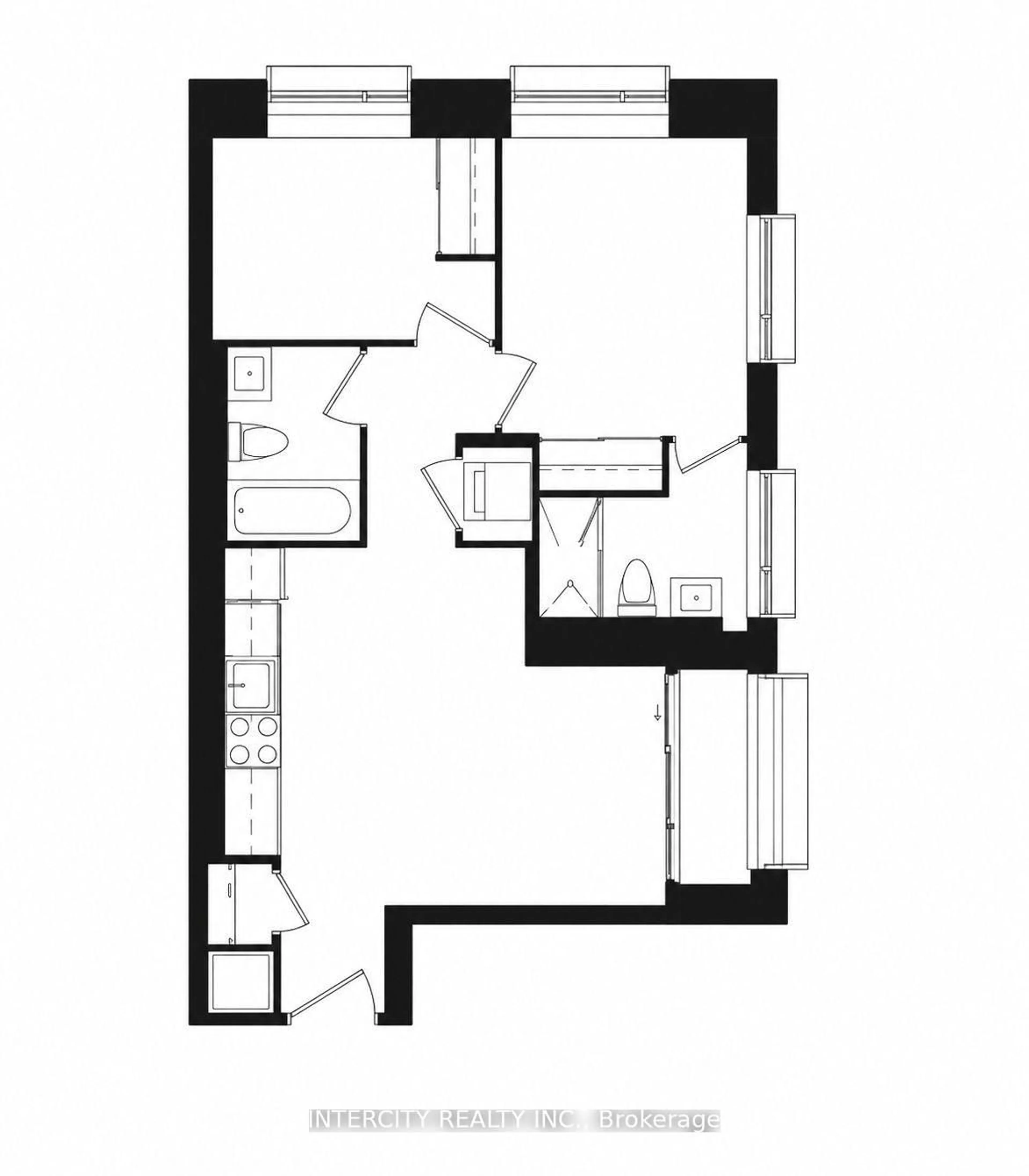 Floor plan for 2920 Highway 7 #2604, Vaughan Ontario L4K 0P4
