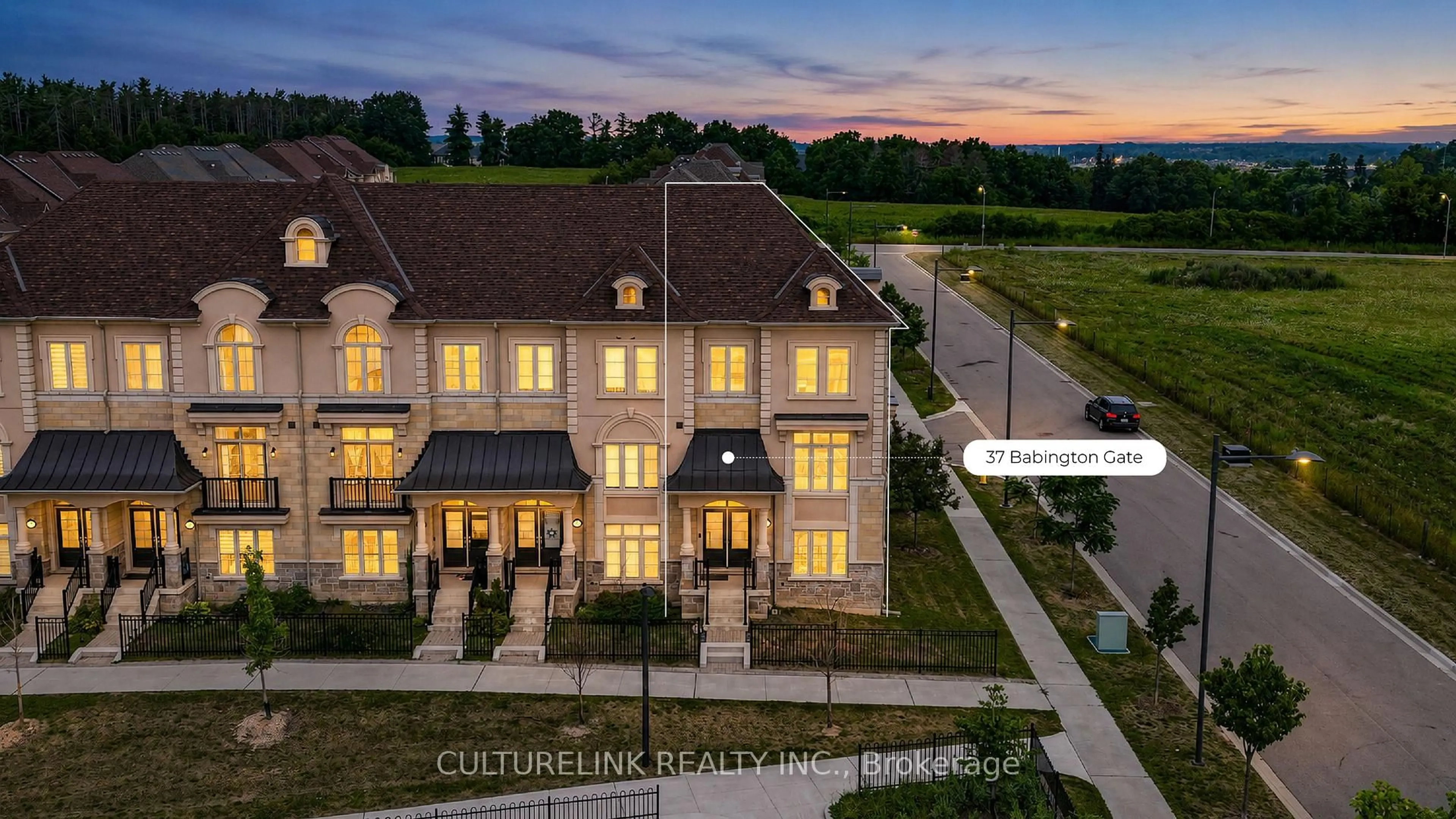 A pic from outside/outdoor area/front of a property/back of a property/a pic from drone, unknown for 37 Babington Gate, Vaughan Ontario L6A 5B3