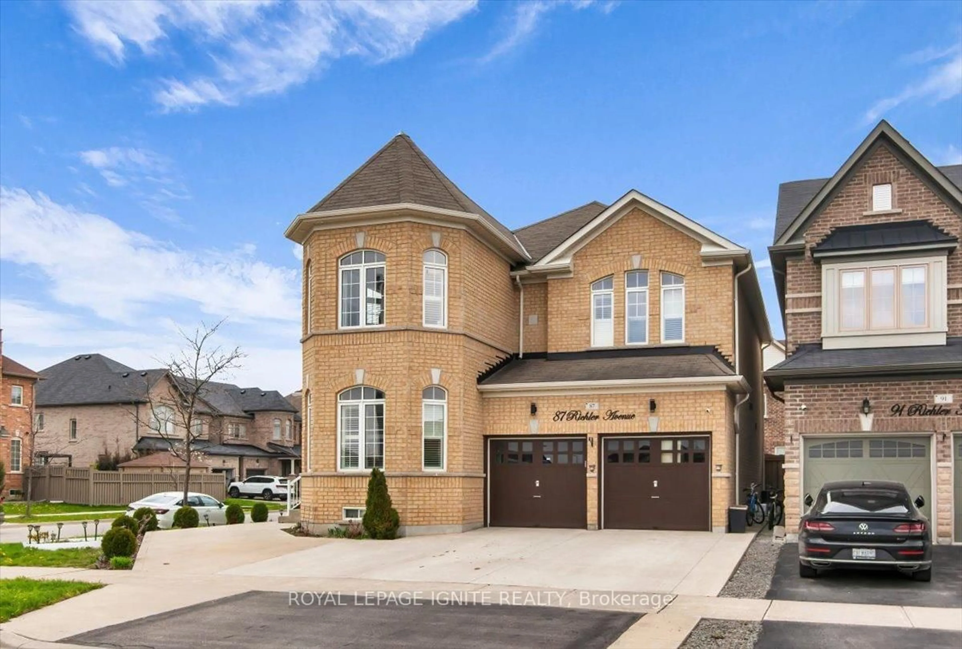 Home with brick exterior material, street for 87 Richler Ave, Vaughan Ontario L4H 3Y6