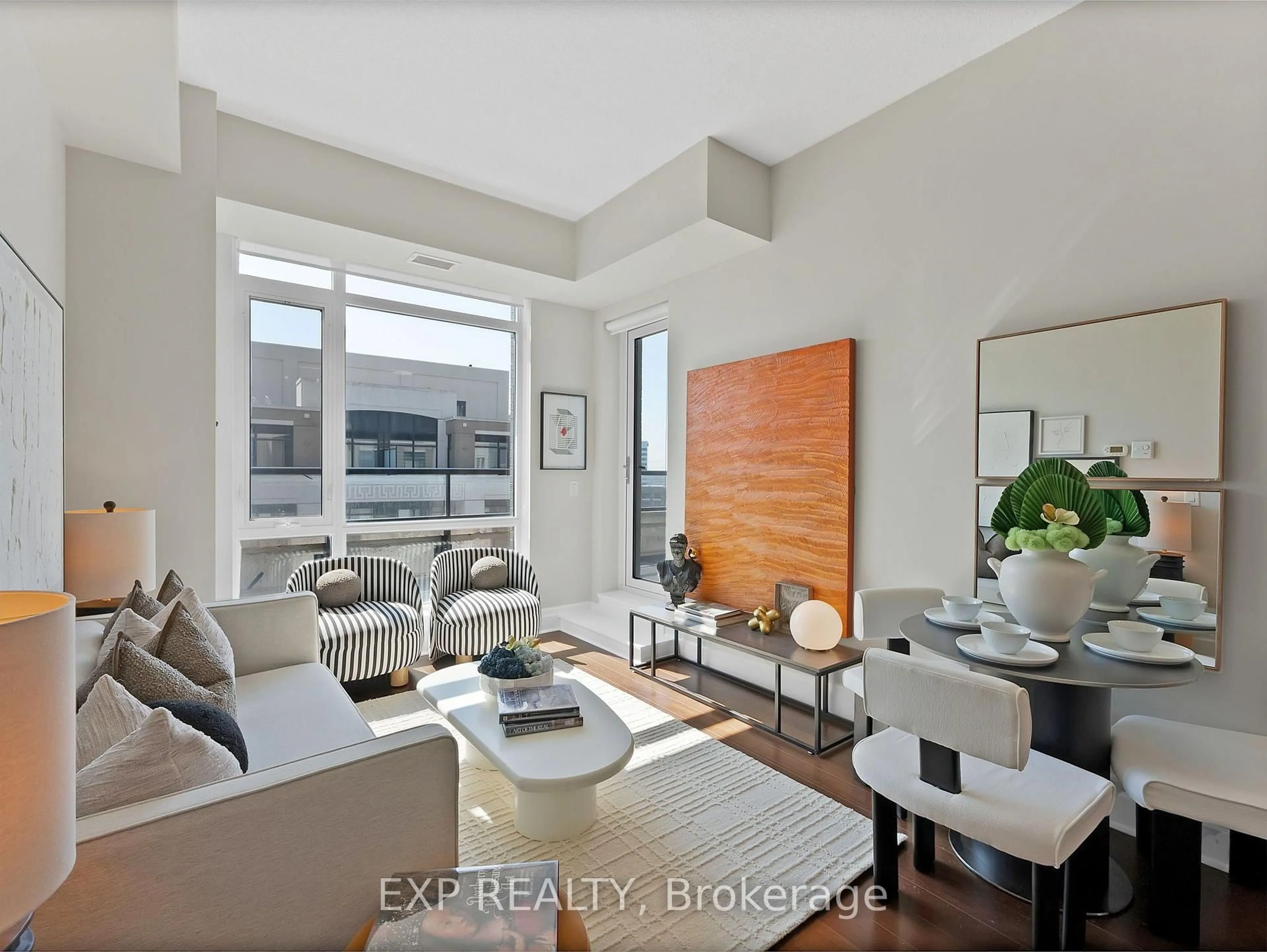 Living room with furniture, unknown for 131 Upper Duke Cres #1004, Markham Ontario L6G 0C9