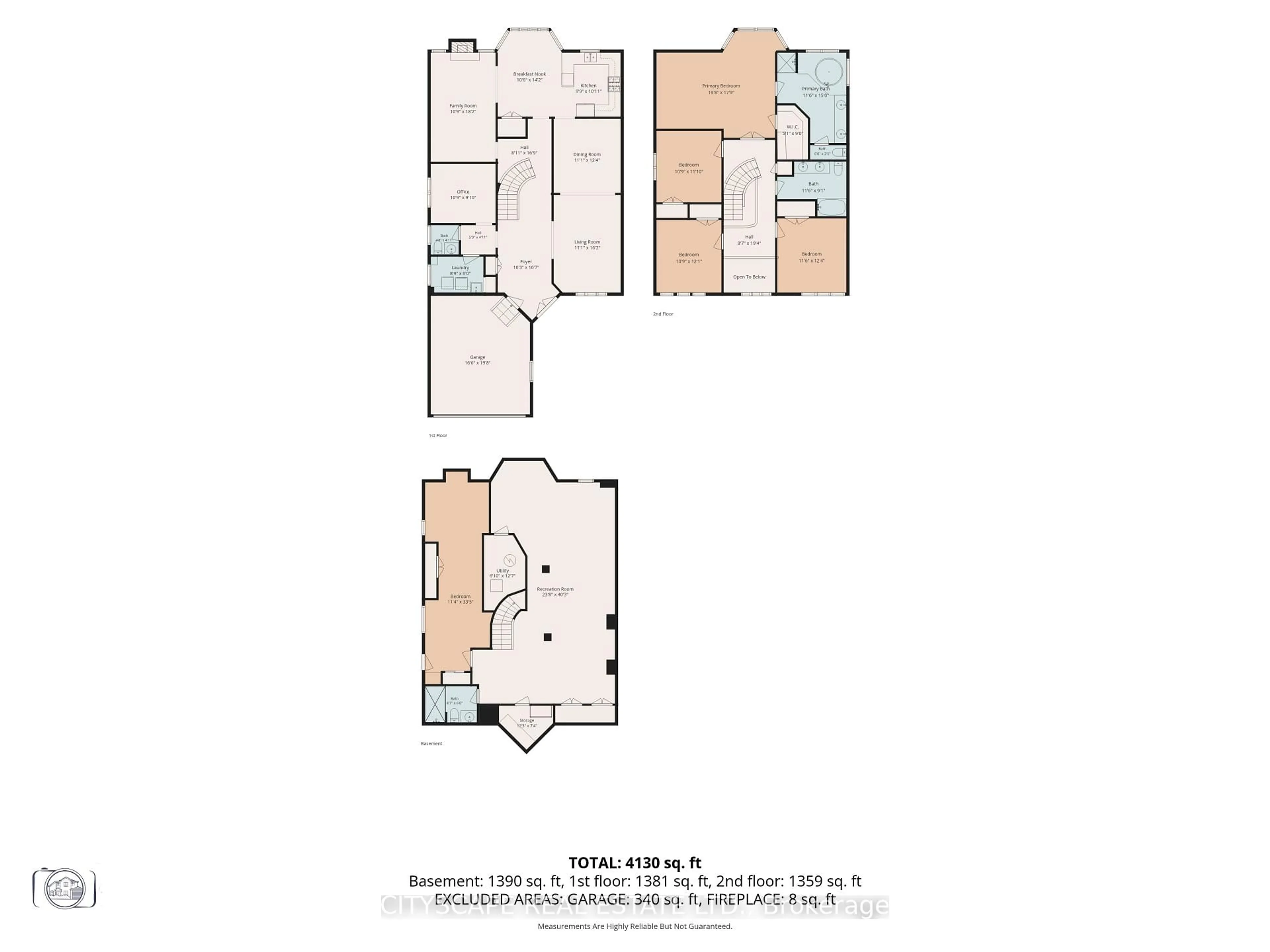Floor plan for 112 Mulholland Dr, Vaughan Ontario L4J 7T8