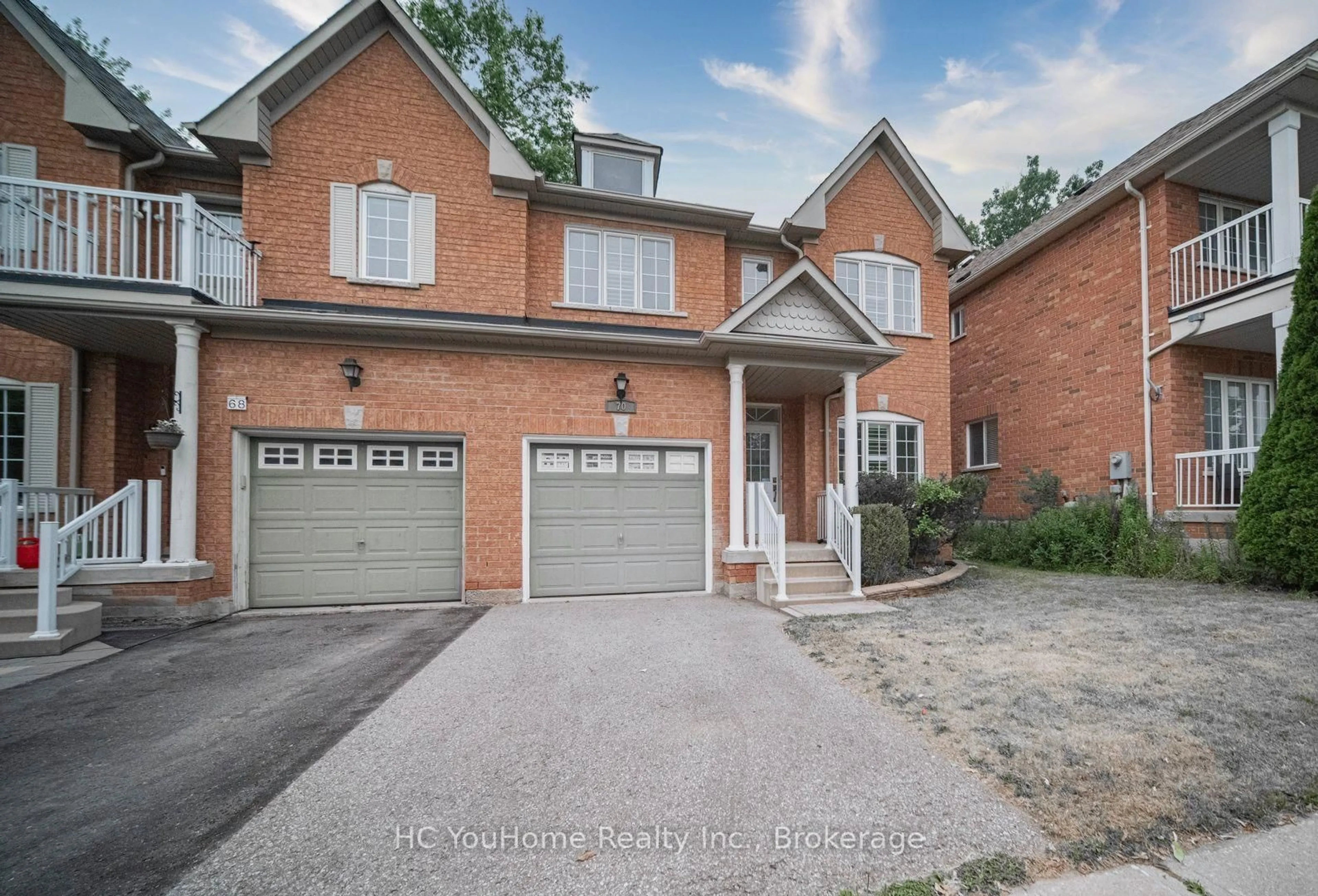 Home with brick exterior material, street for 70 Dovetail Dr, Richmond Hill Ontario L4E 5A7