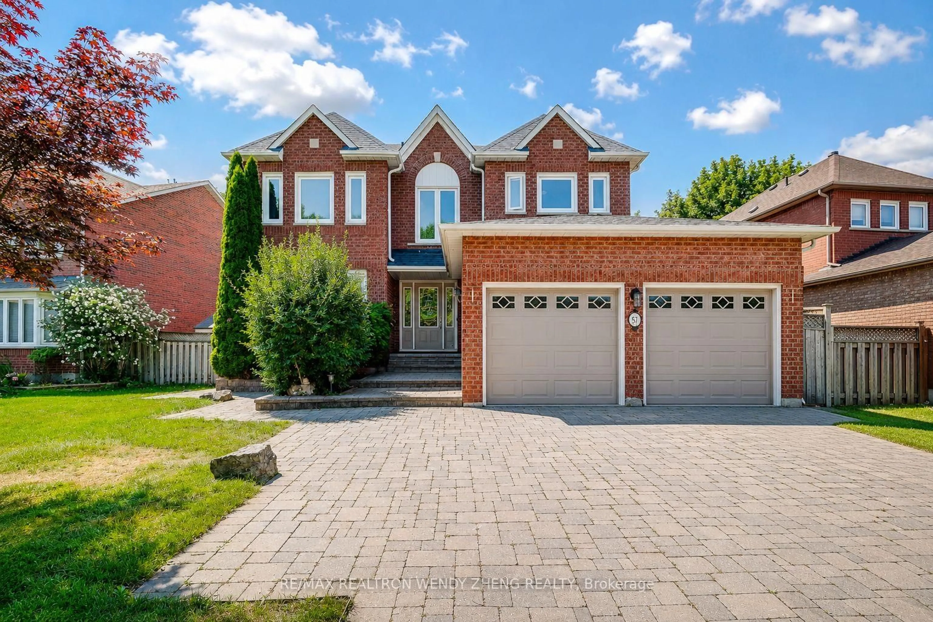 Home with brick exterior material, street for 57 Loring Cres, Markham Ontario L3R 0G2