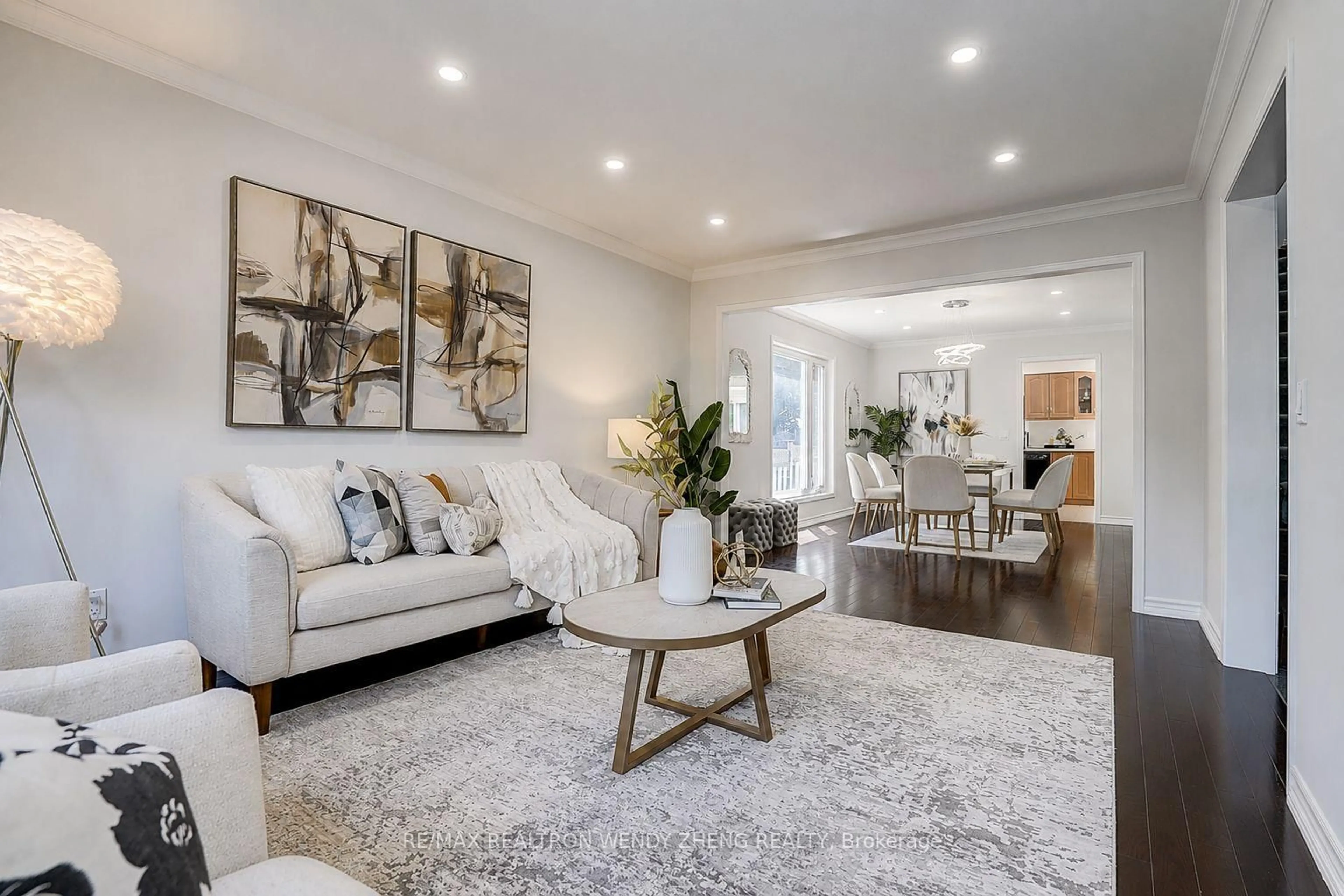 Living room with furniture, unknown for 57 Loring Cres, Markham Ontario L3R 0G2