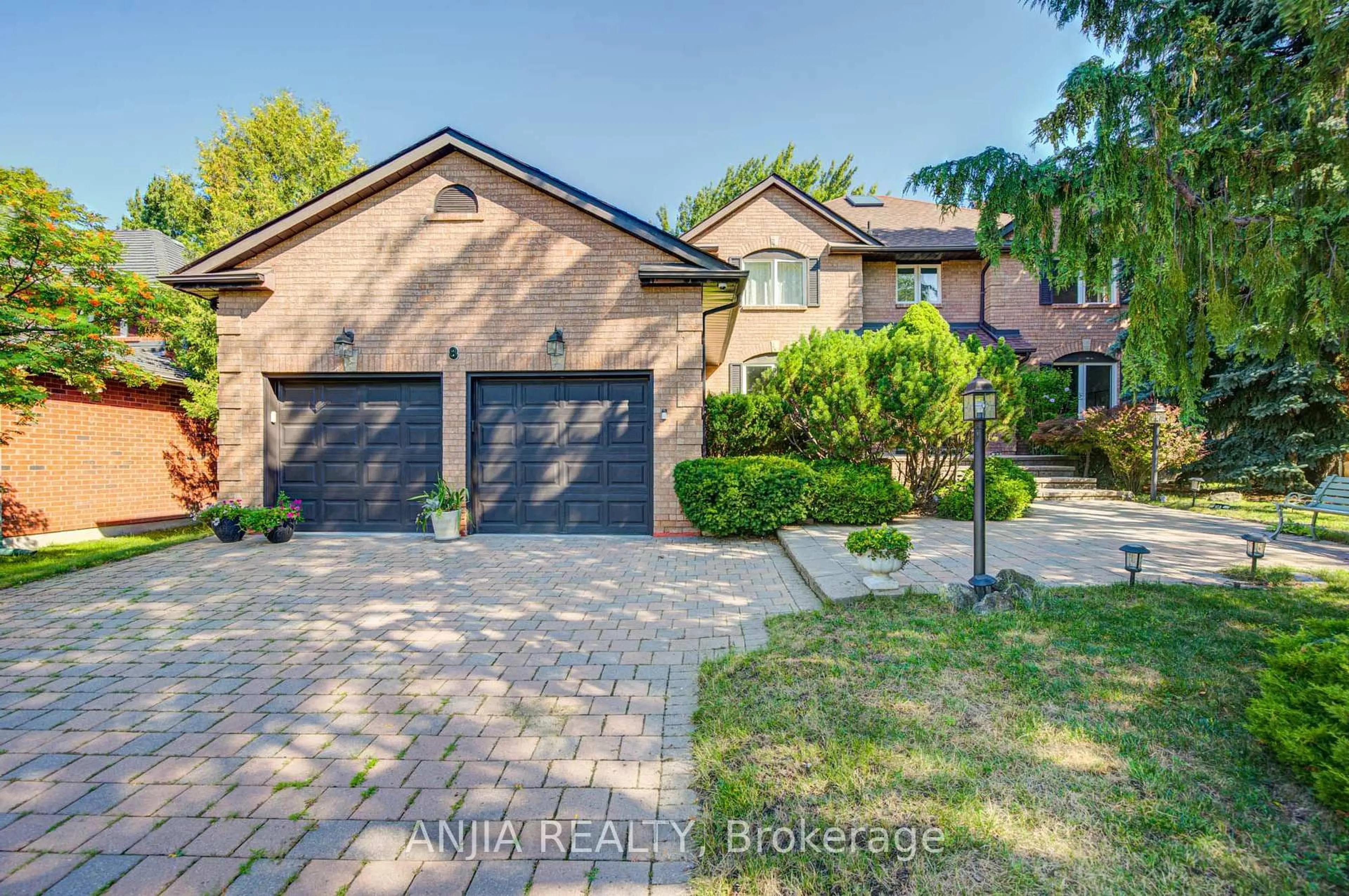 Home with brick exterior material, street for 8 Calderbridge Cres, Markham Ontario L3R 9M8