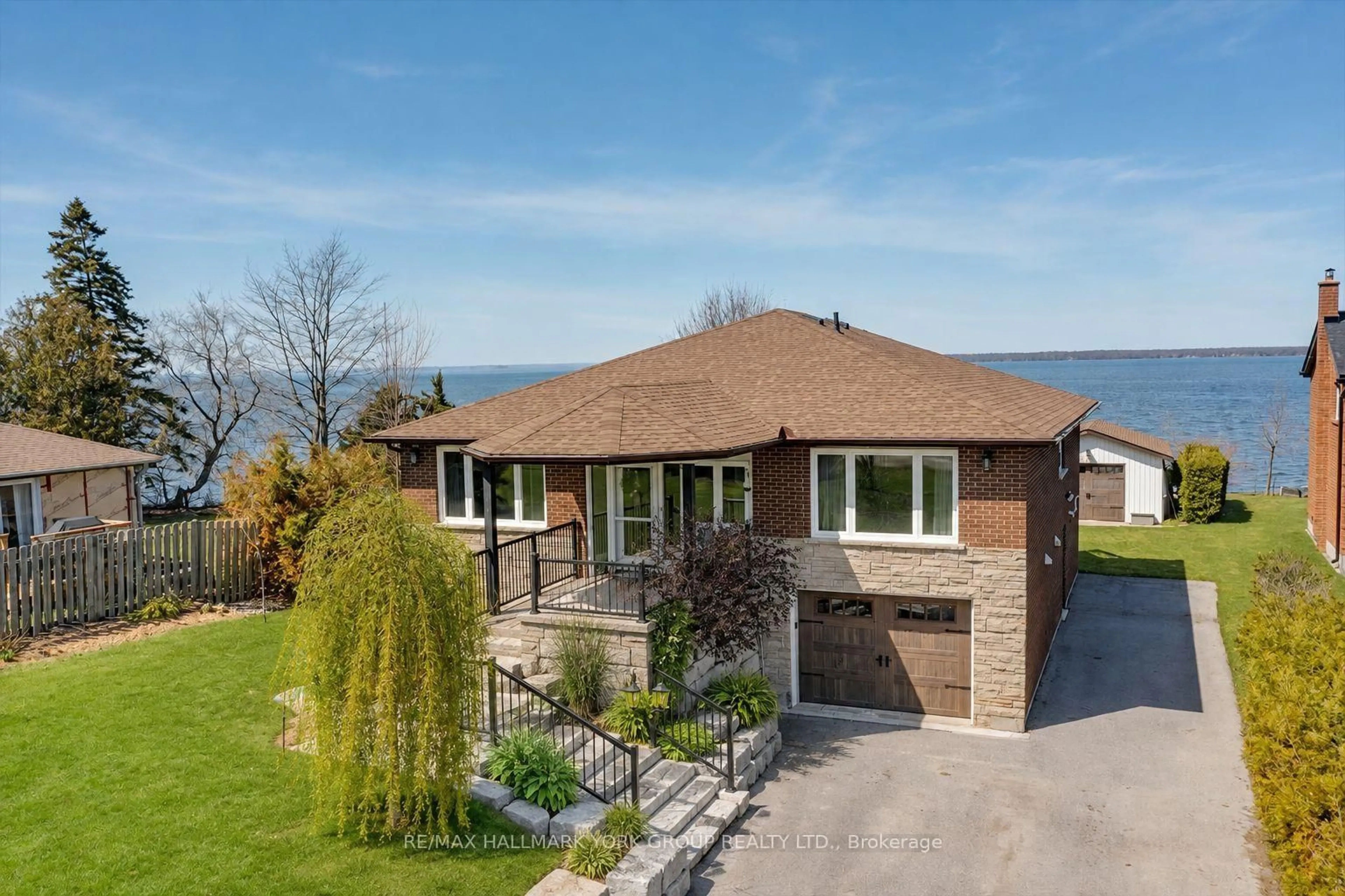 Home with brick exterior material, water/lake/river/ocean view for 20 Burnie Rd, Georgina Ontario L0E 1N0