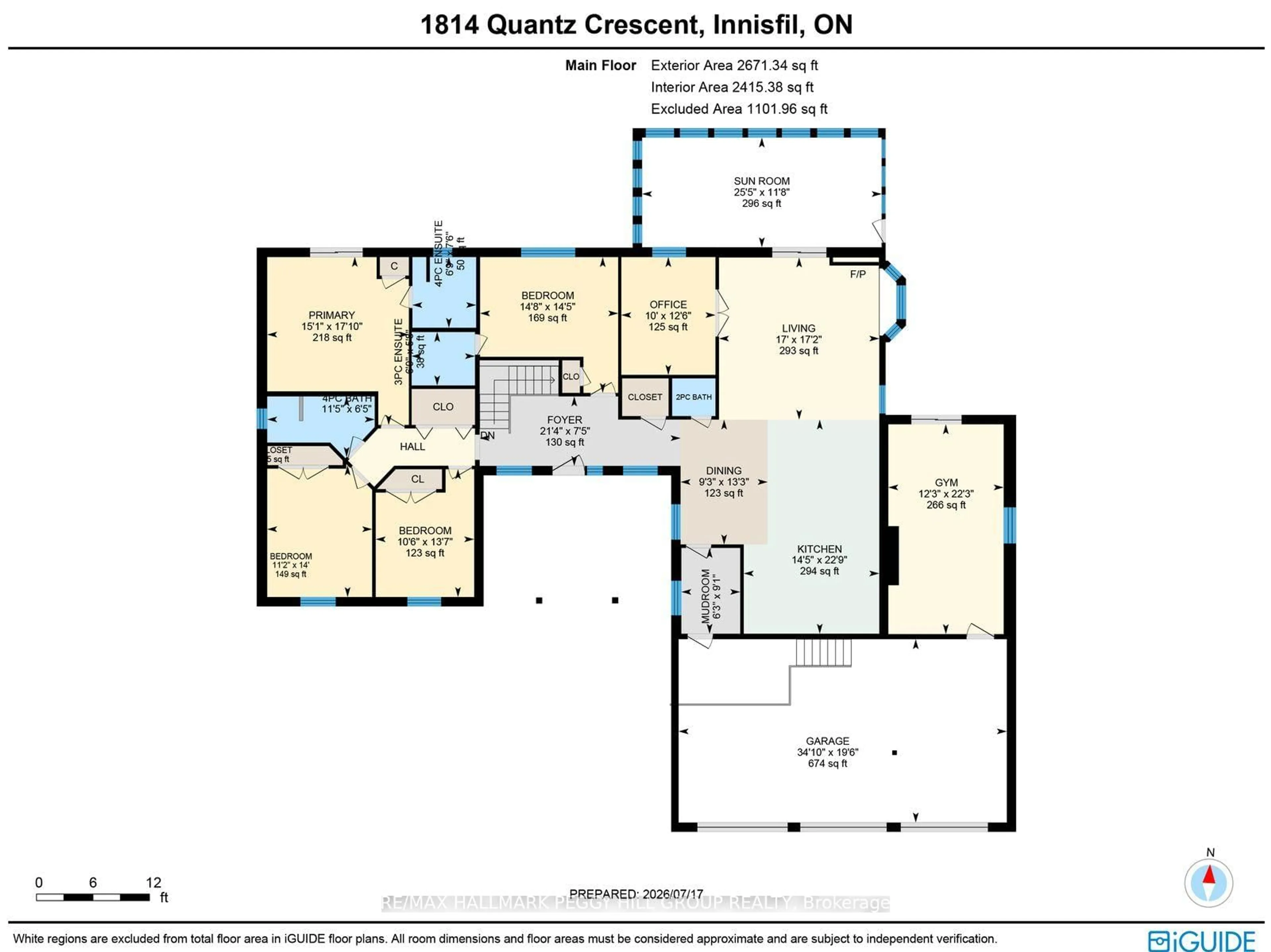 Floor plan for 1814 Quantz Cres, Innisfil Ontario L9S 1X2
