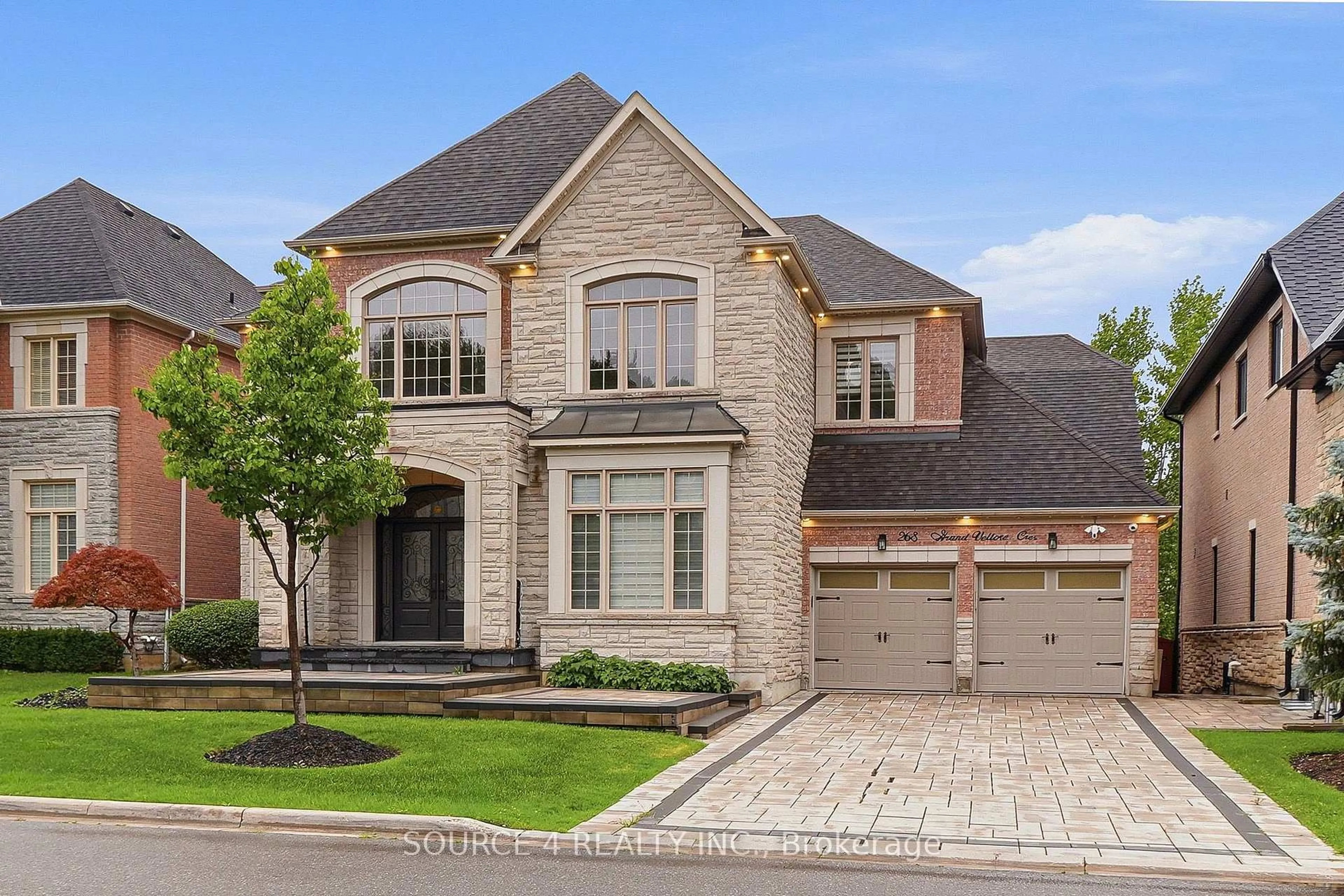 Home with brick exterior material, street for 268 Grand Vellore Cres, Vaughan Ontario L4H 0N7