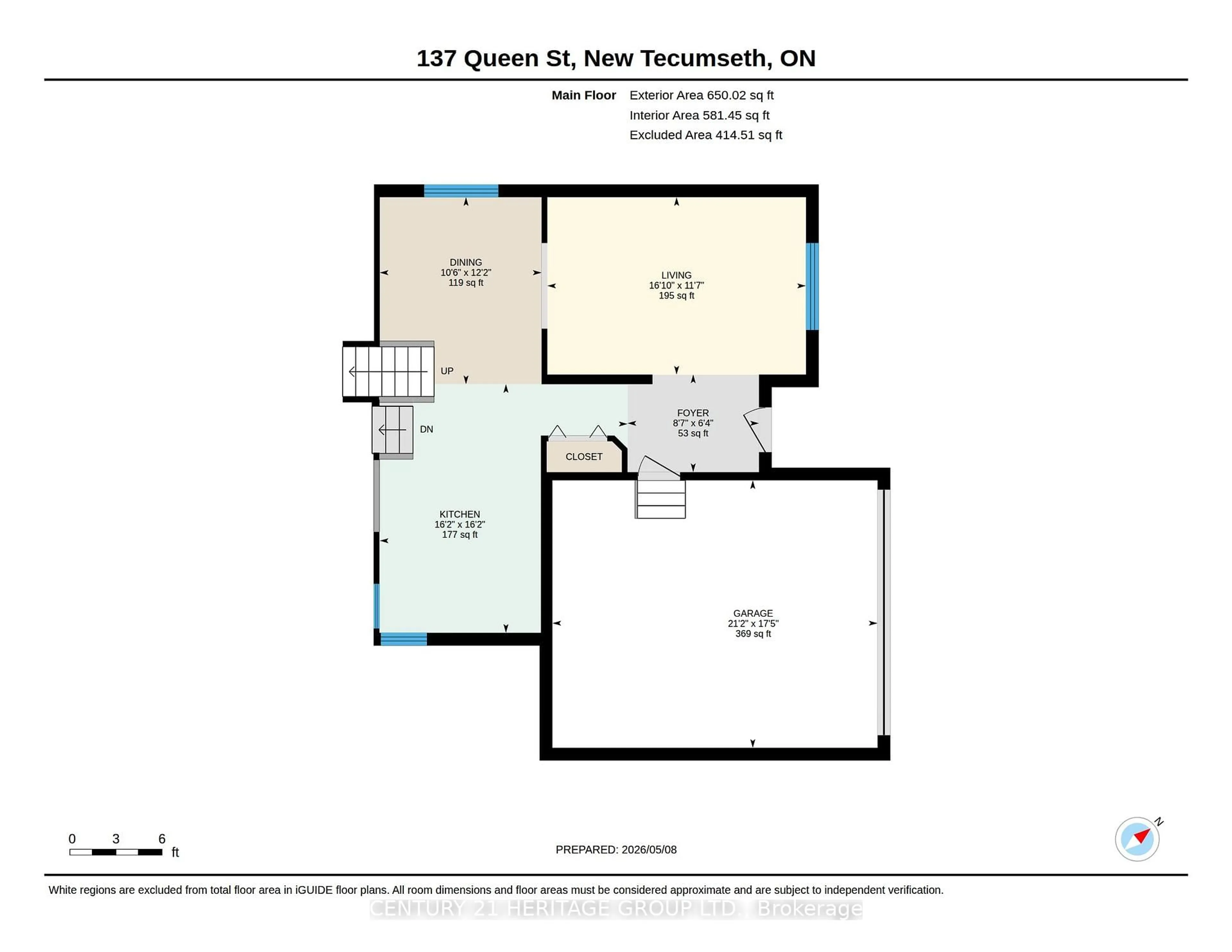 Floor plan for 137 Queen St, New Tecumseth Ontario L9R 1K4
