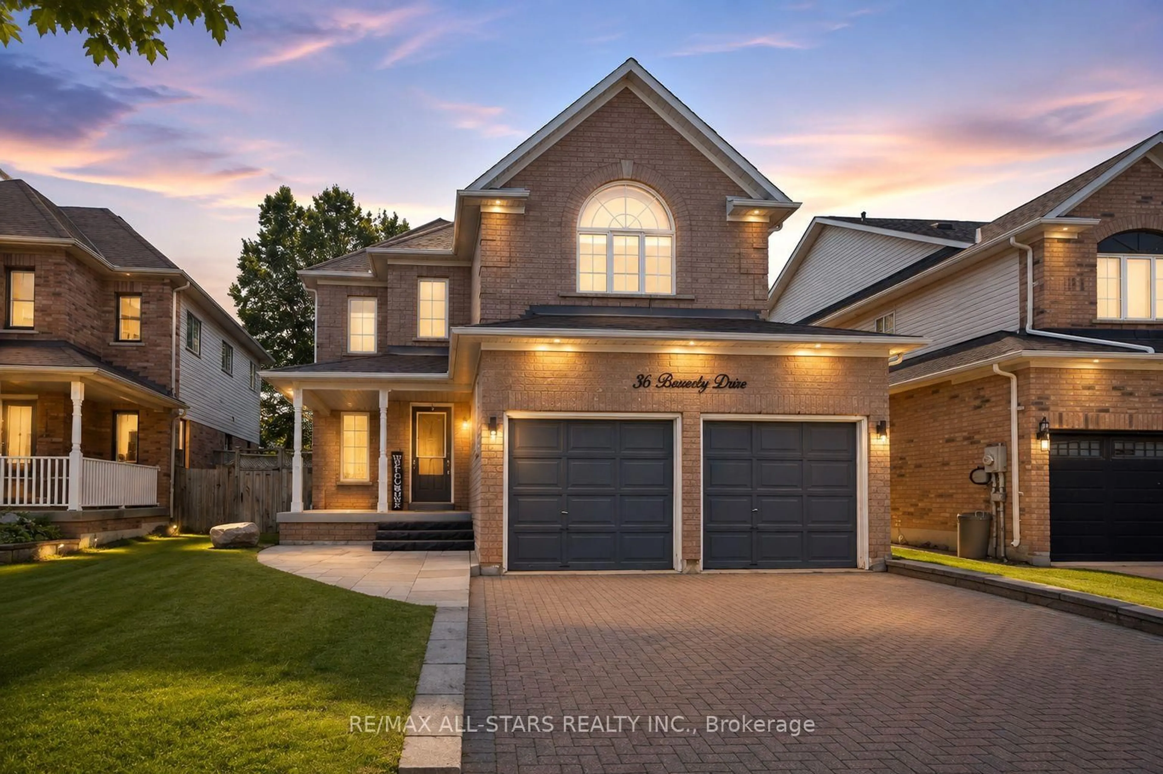 Home with brick exterior material, street for 36 Burnaby Dr, Georgina Ontario L4P 3Z1