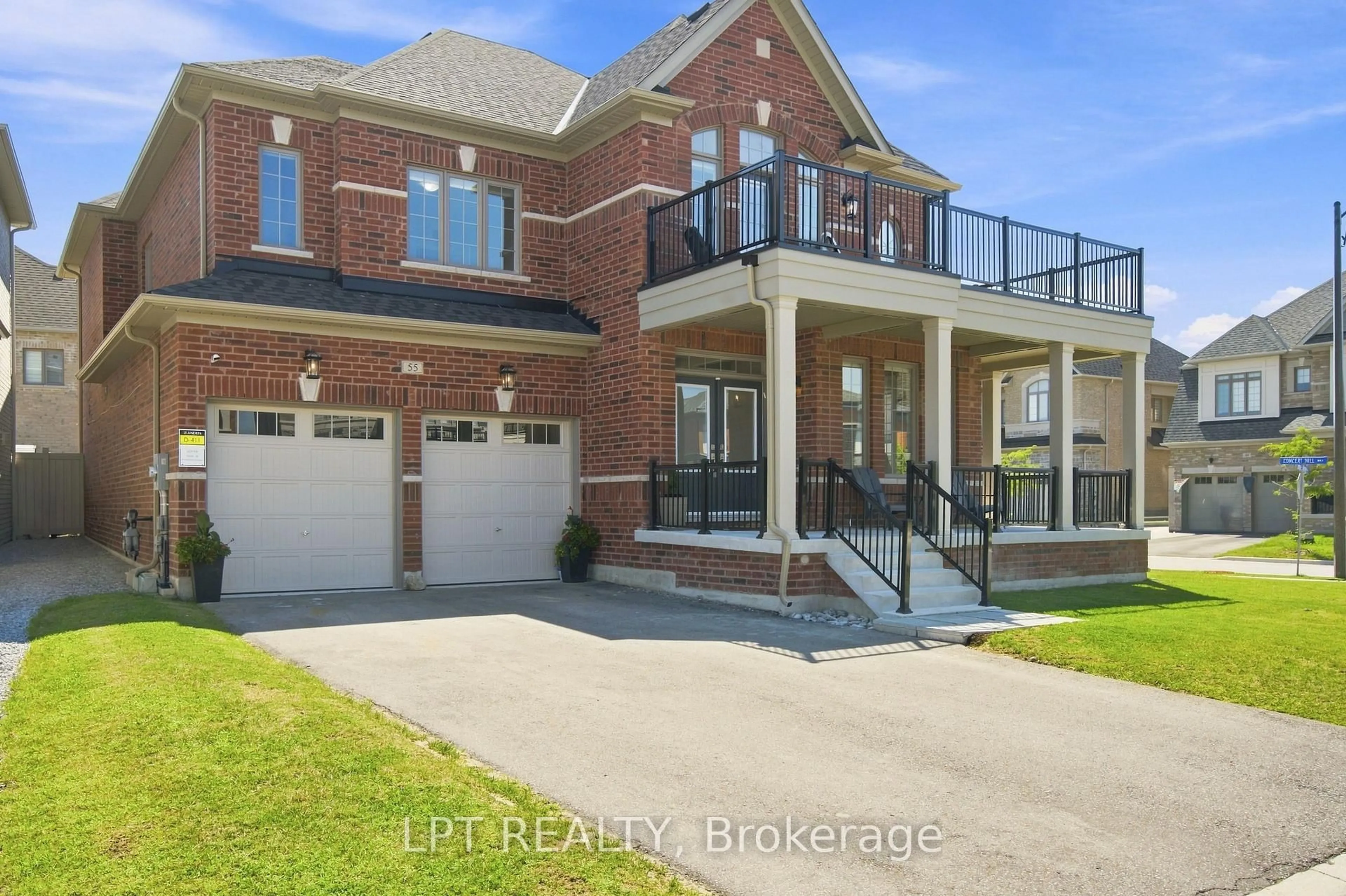 Home with brick exterior material, street for 55 Marlene Johnston Dr, East Gwillimbury Ontario L9N 0W8