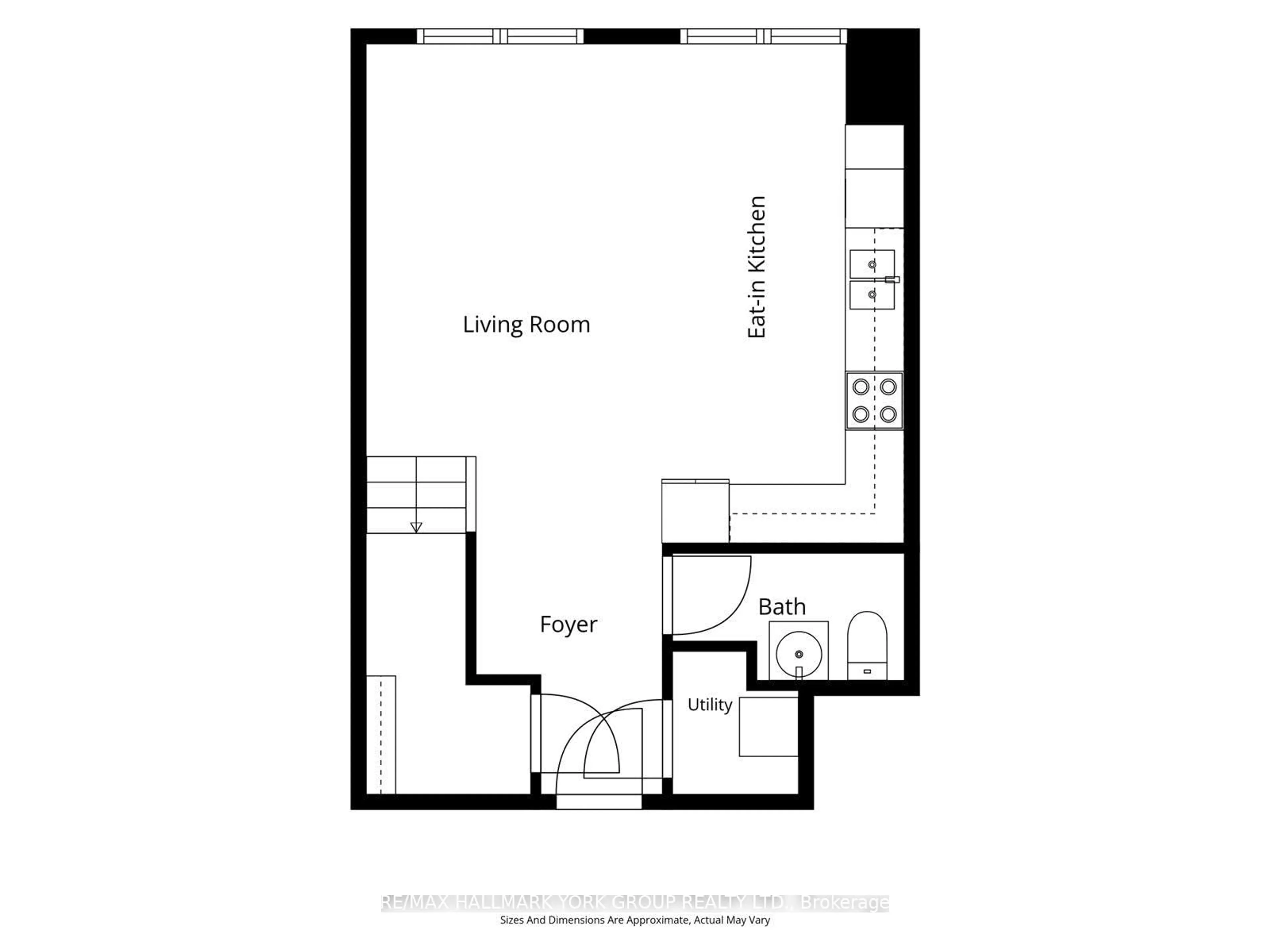 Floor plan for 3905 Major Mackenzie Dr #203, Vaughan Ontario L4L 1A6