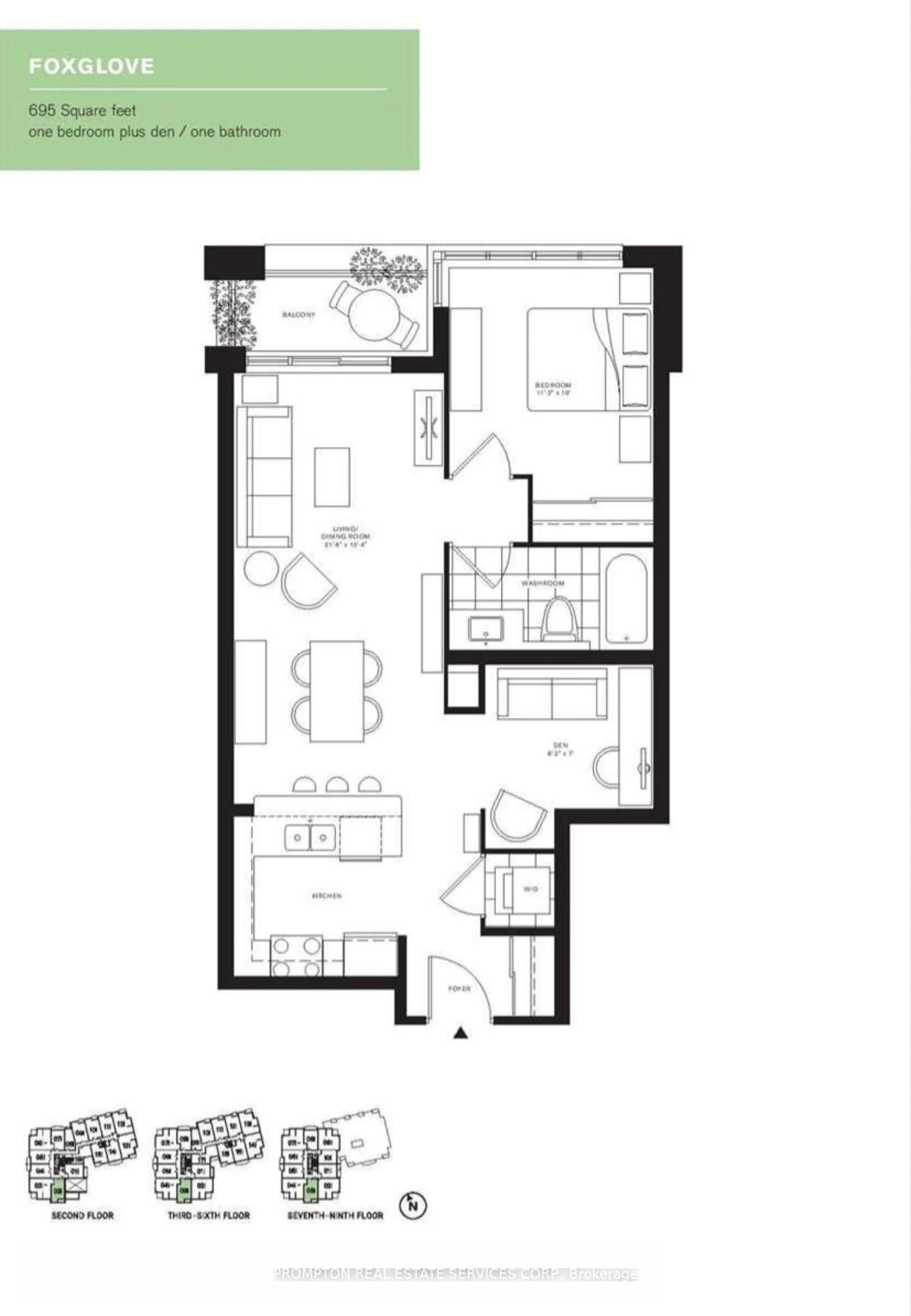 Floor plan for 111 UPPER DUKE Cres #503, Markham Ontario L6G 0C8