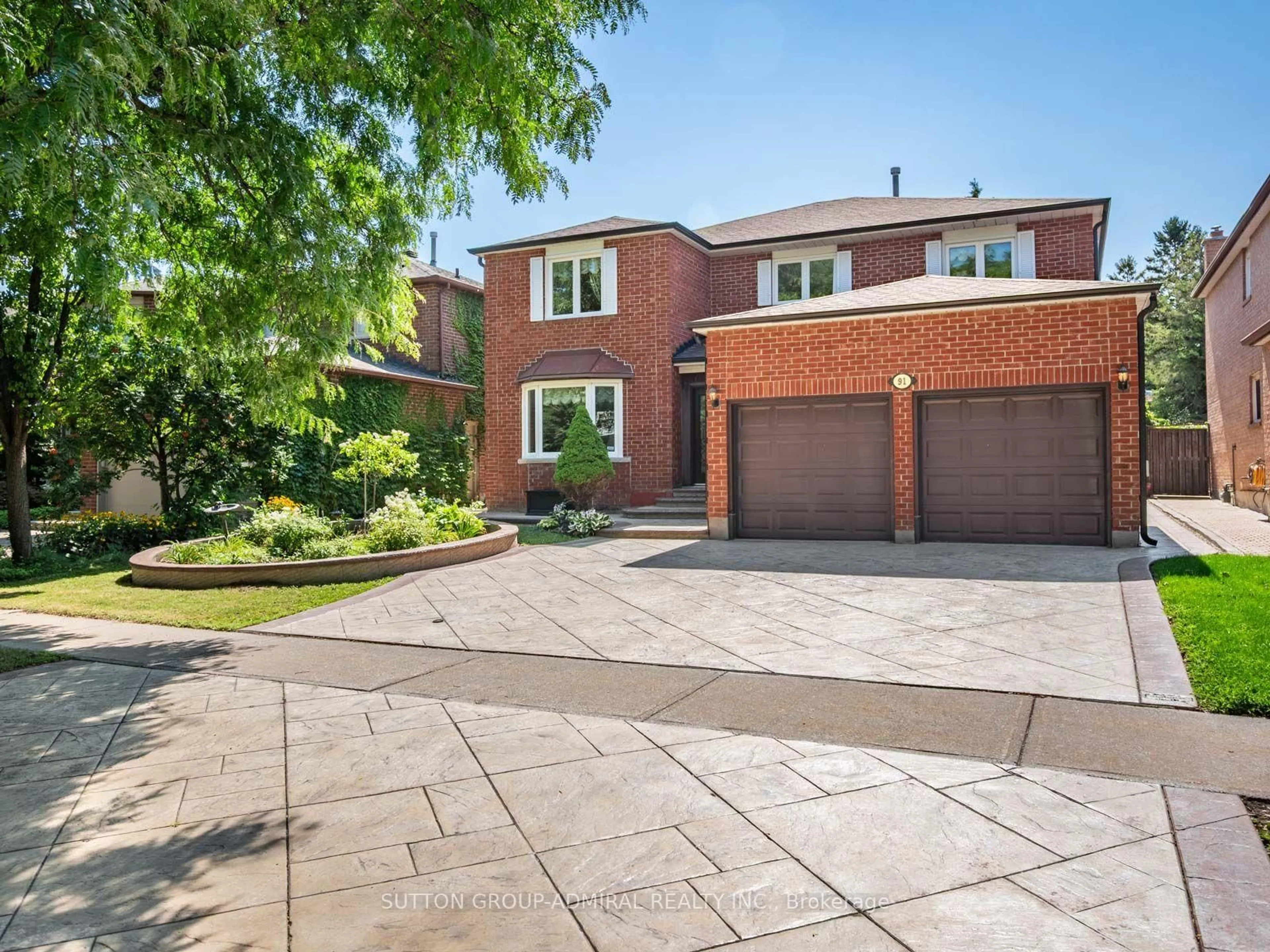 Home with brick exterior material, street for 91 Robinwood Tr, Vaughan Ontario L4J 6K9
