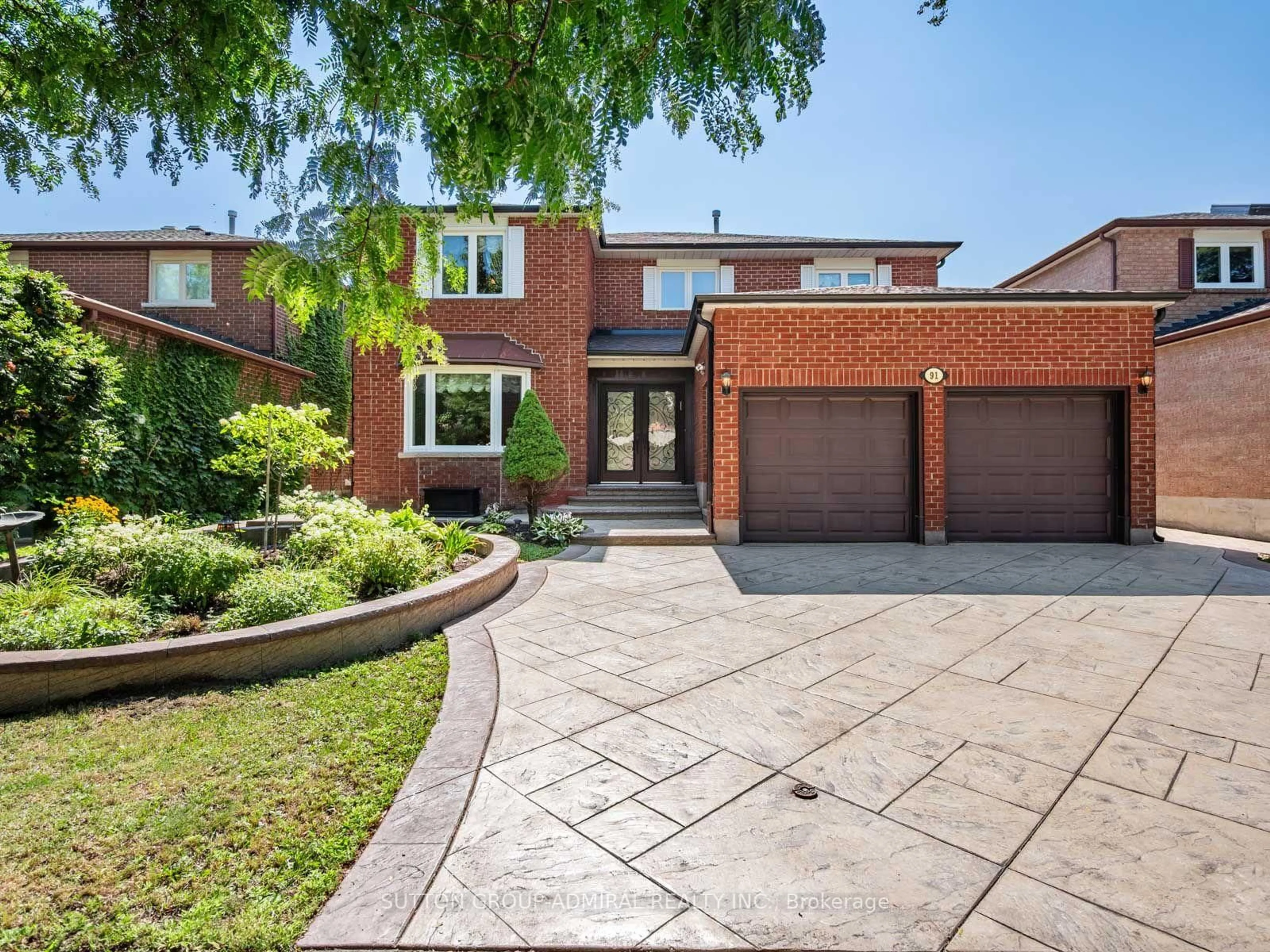 Home with brick exterior material, street for 91 Robinwood Tr, Vaughan Ontario L4J 6K9