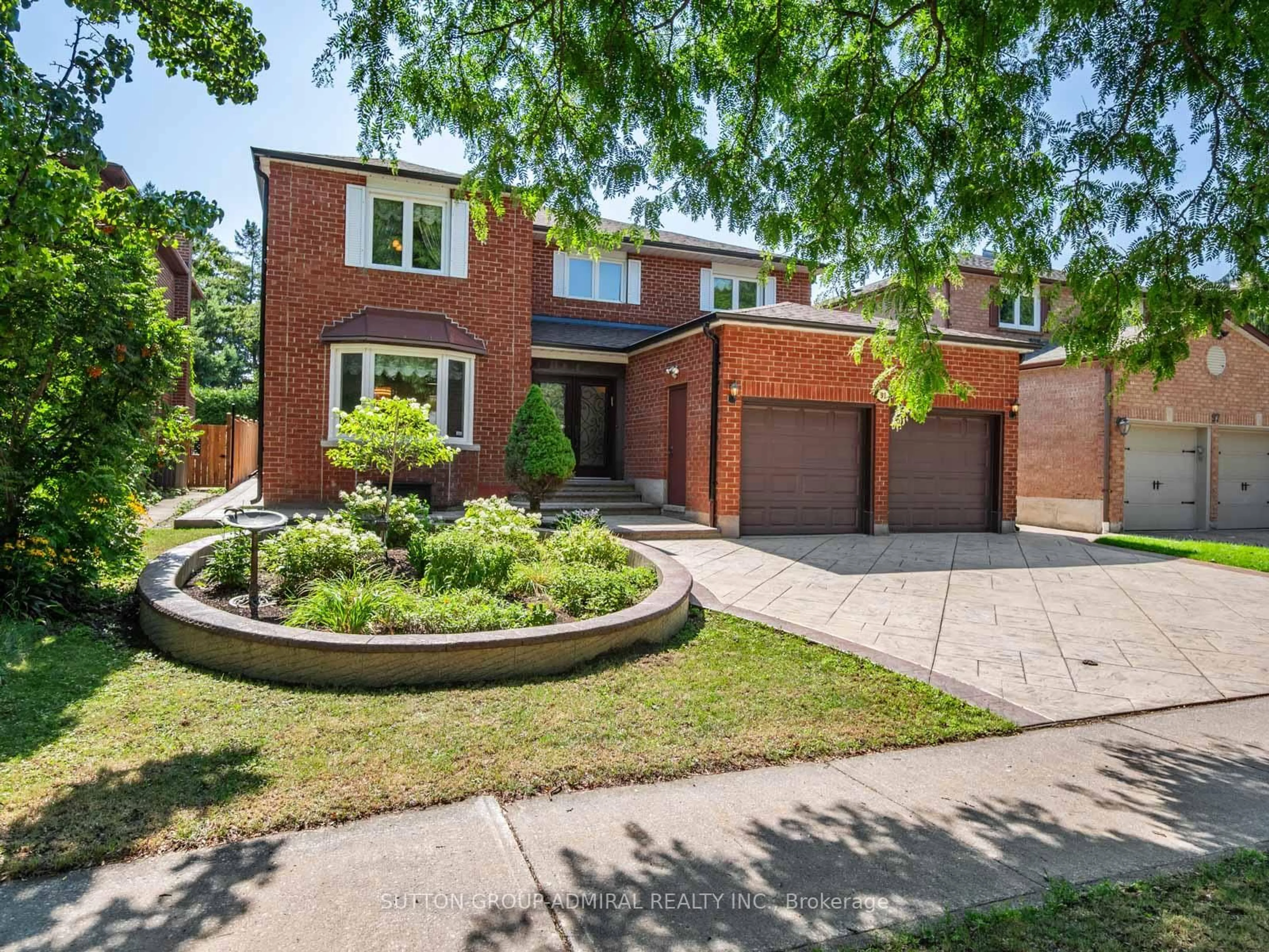 Home with brick exterior material, street for 91 Robinwood Tr, Vaughan Ontario L4J 6K9