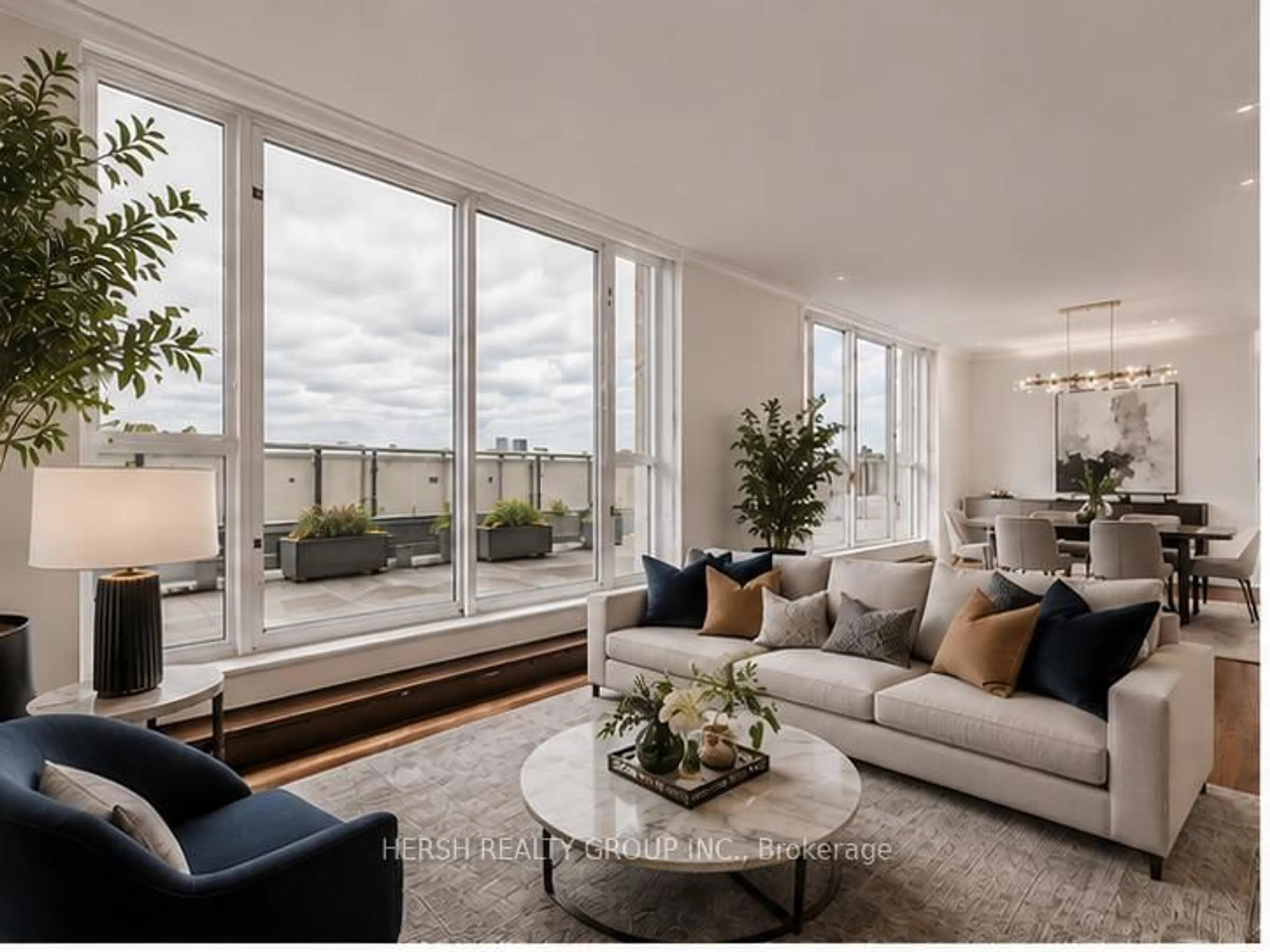 Living room with furniture, unknown for 7 Townsgate Blvd #904, Vaughan Ontario L4J 7Z9