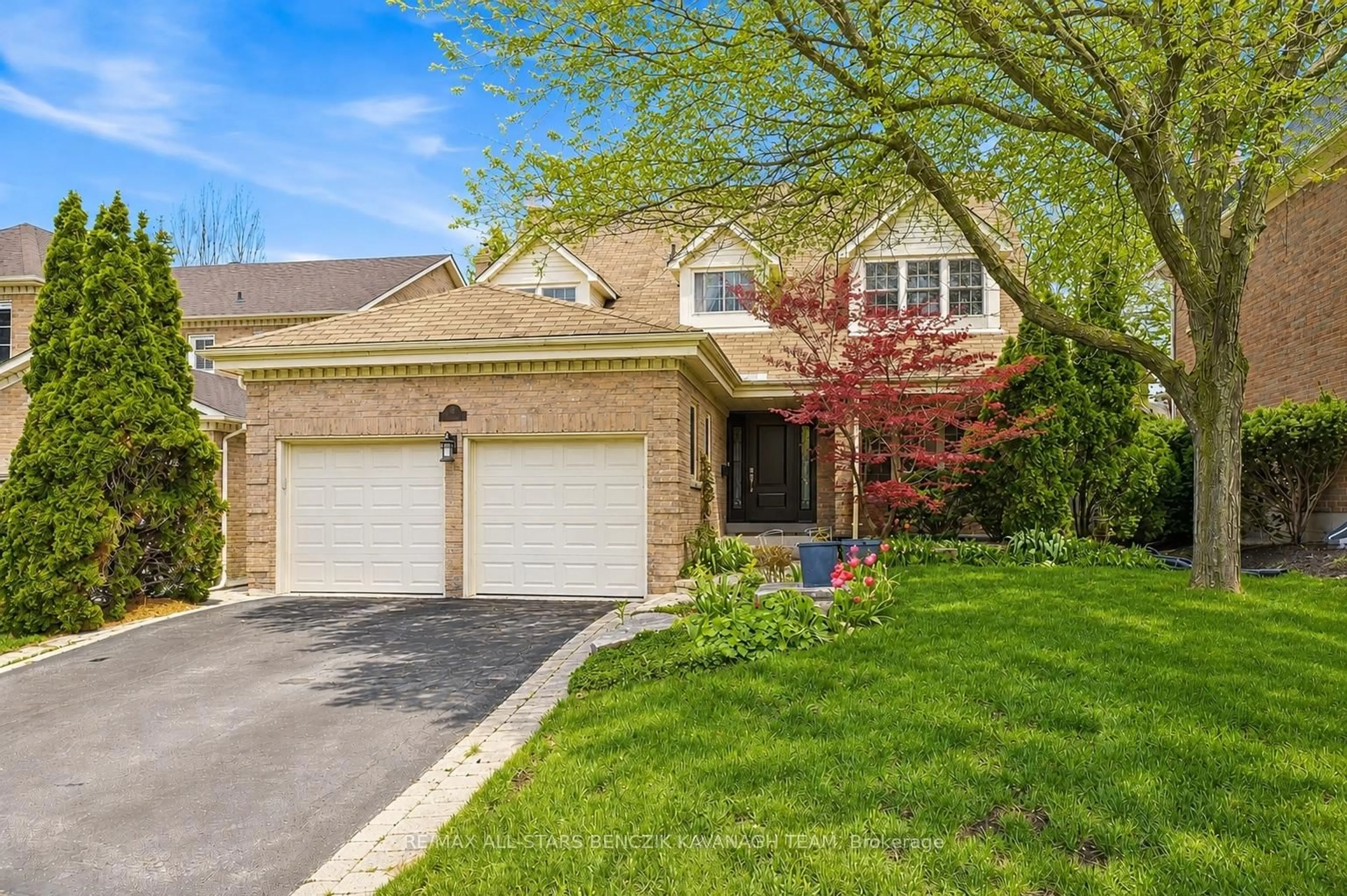 Home with brick exterior material, street for 116 Longwater Chse, Markham Ontario L3R 6C4