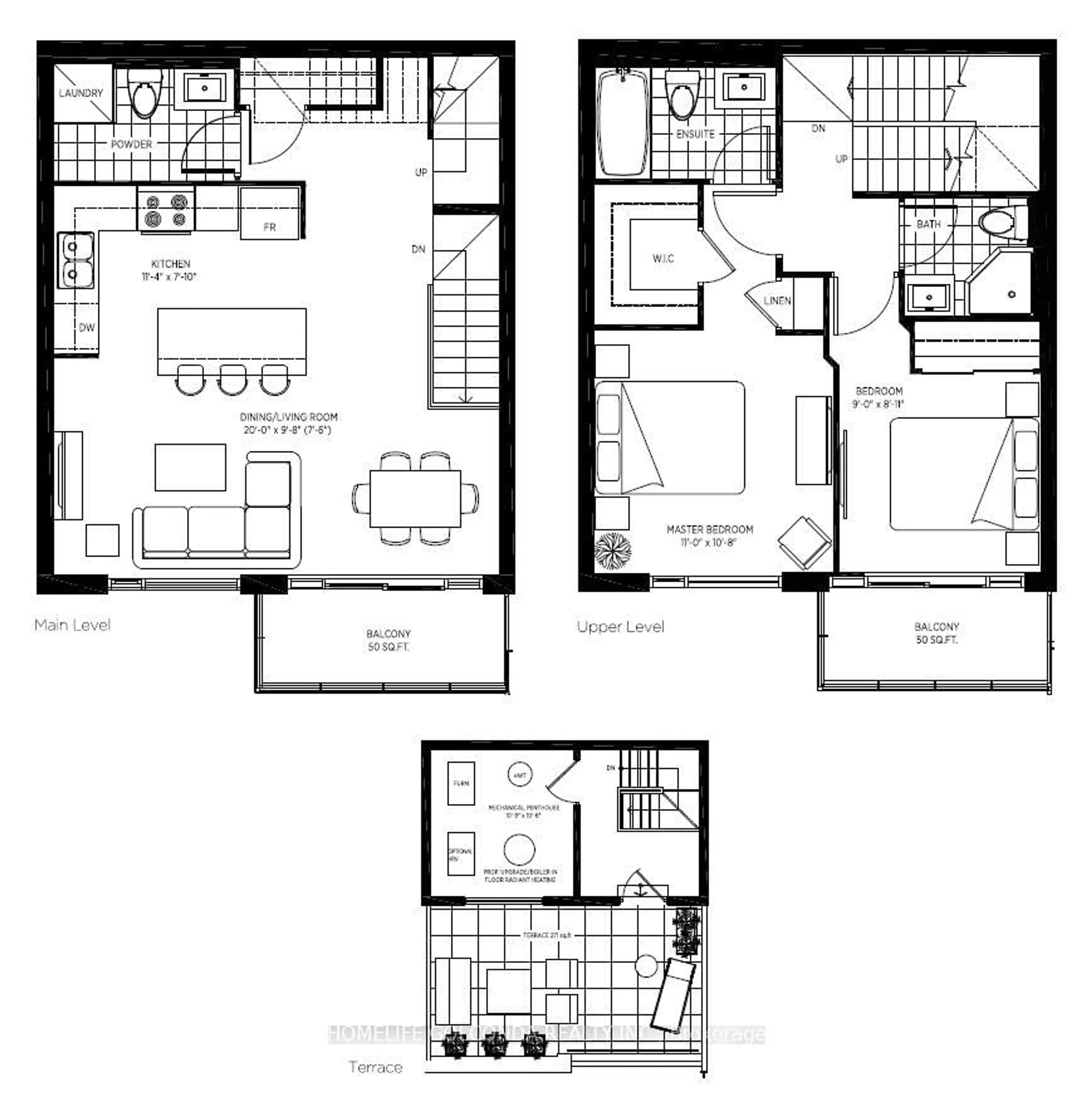 Floor plan for 5309 Highway 7 St #A403, Vaughan Ontario L4L 0B4