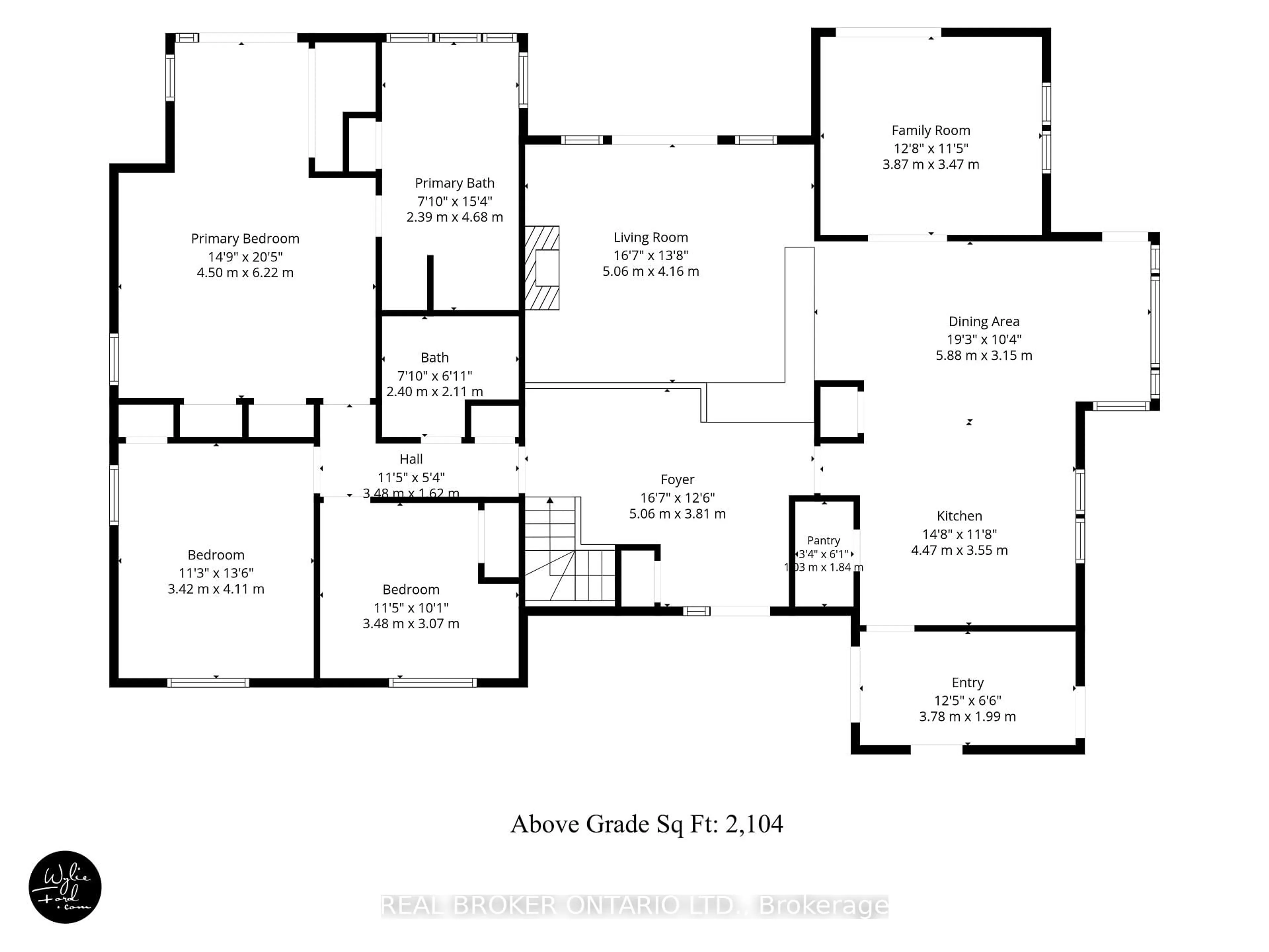 Floor plan for 20417 Centre St, East Gwillimbury Ontario L0G 1M0