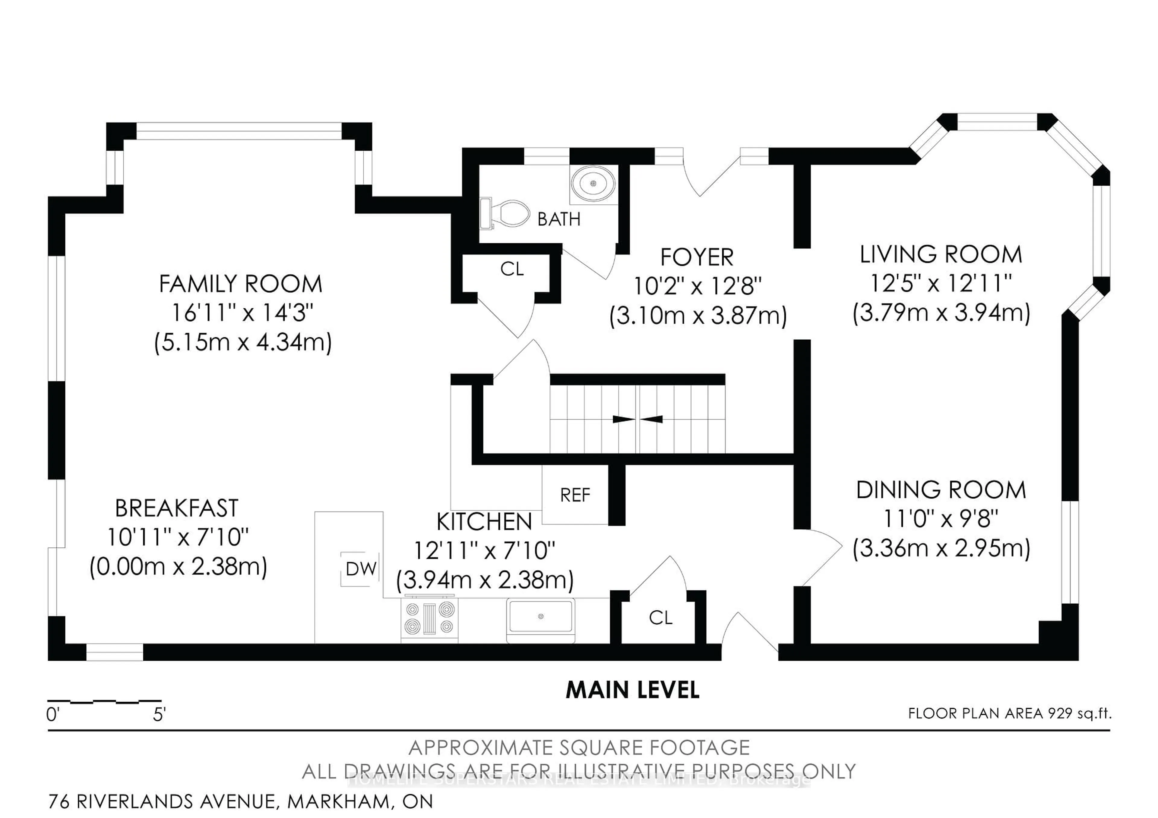 Floor plan for 76 Riverlands Ave, Markham Ontario L6B 1B6